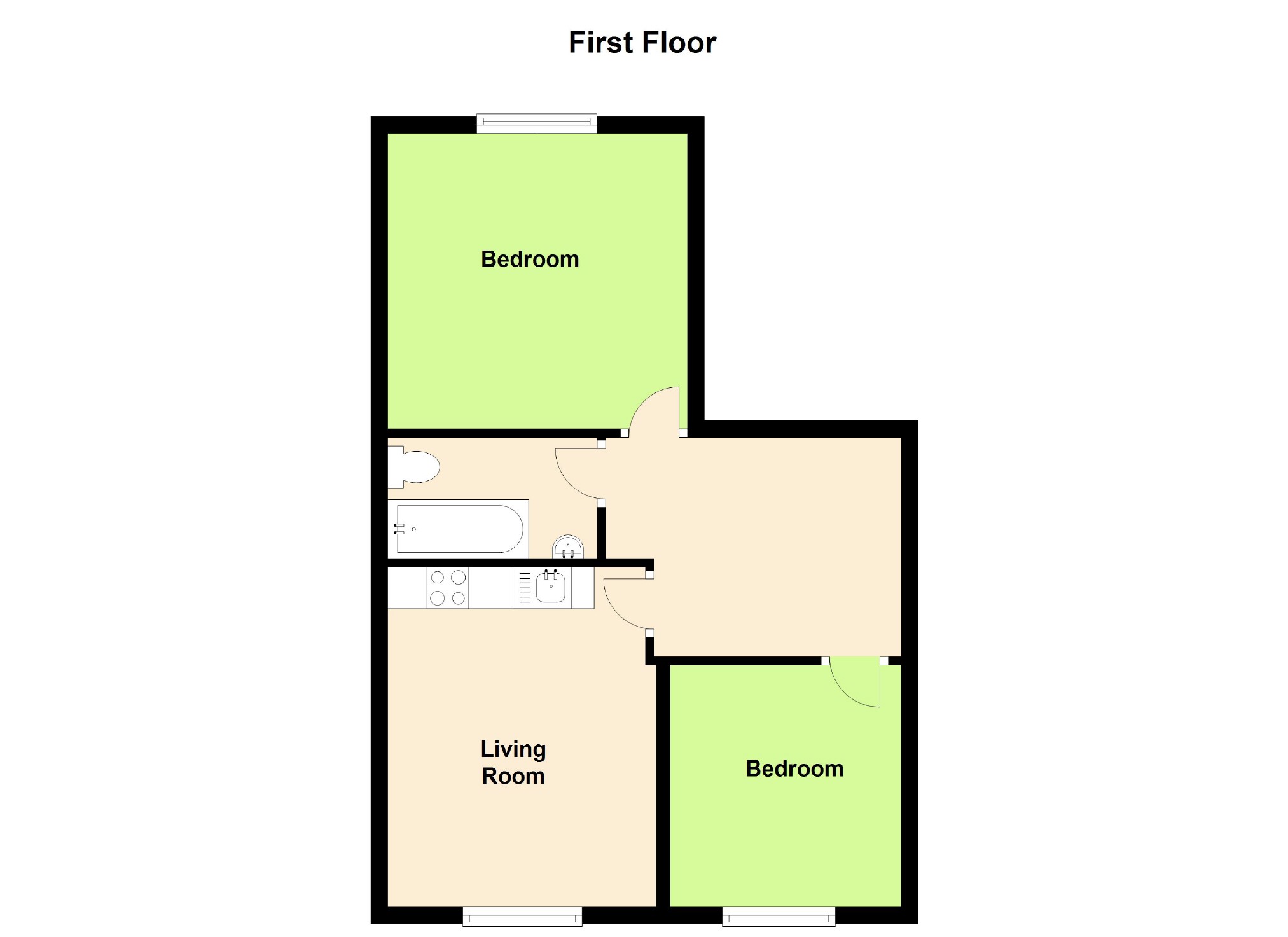 2 Bedrooms Flat for sale in Ellenborough Gardens, Whitecross Road, Weston-Super-Mare BS23