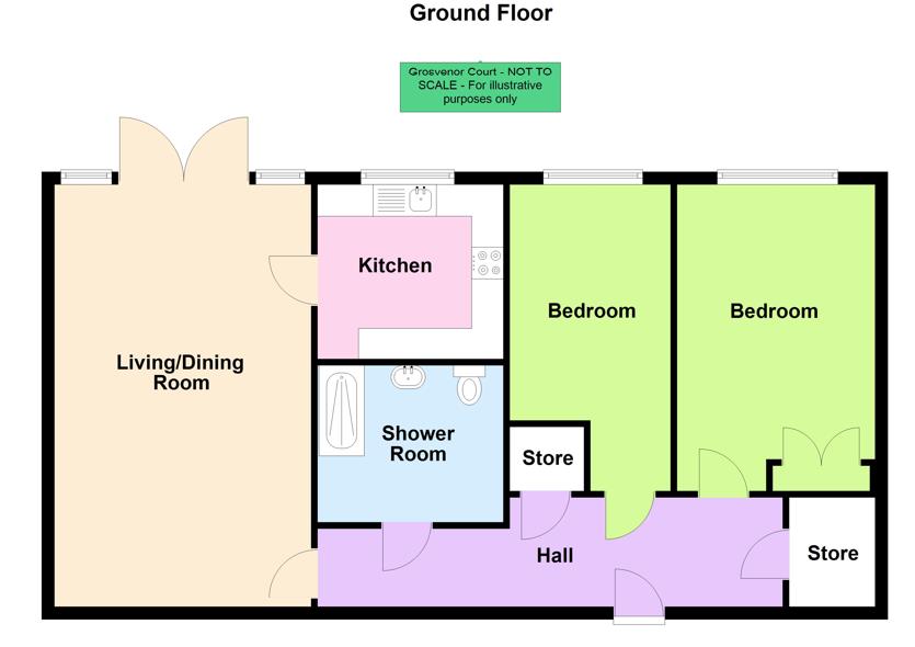 Grosvenor Court, The Green, Kings Norton floorplan