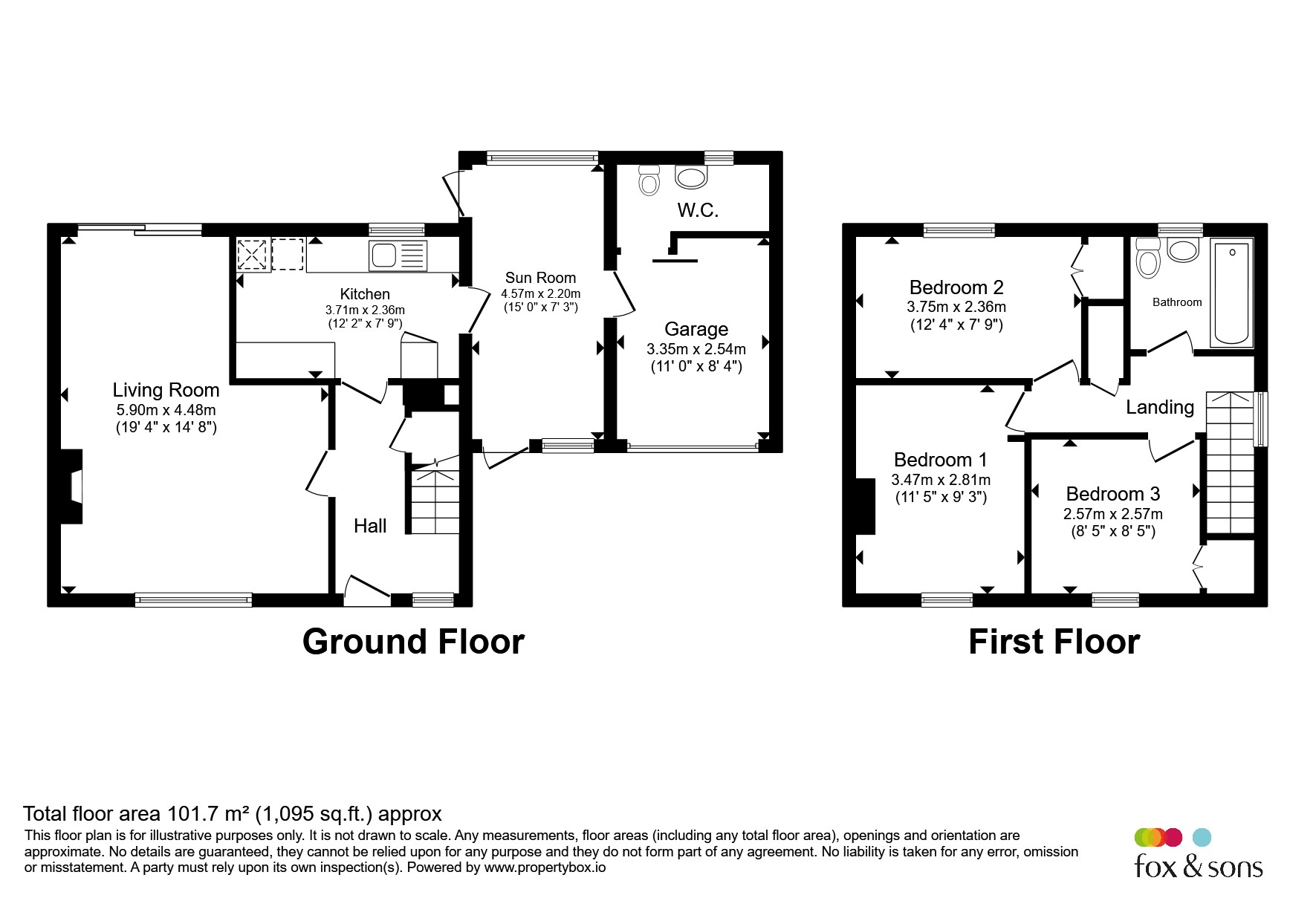 44, Higher Beadon, Merriott floorplan