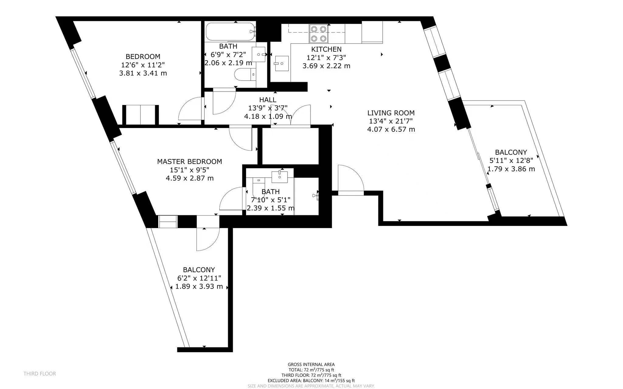 Flat 13, London floorplan