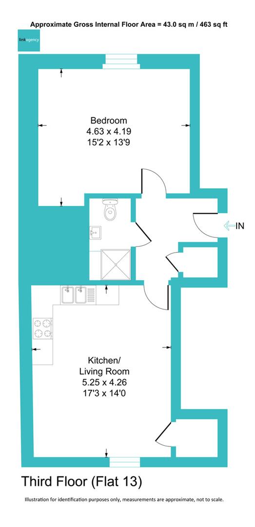 Apartment 13, Victoria Quays, 32a Boothferry Road, Goole floorplan