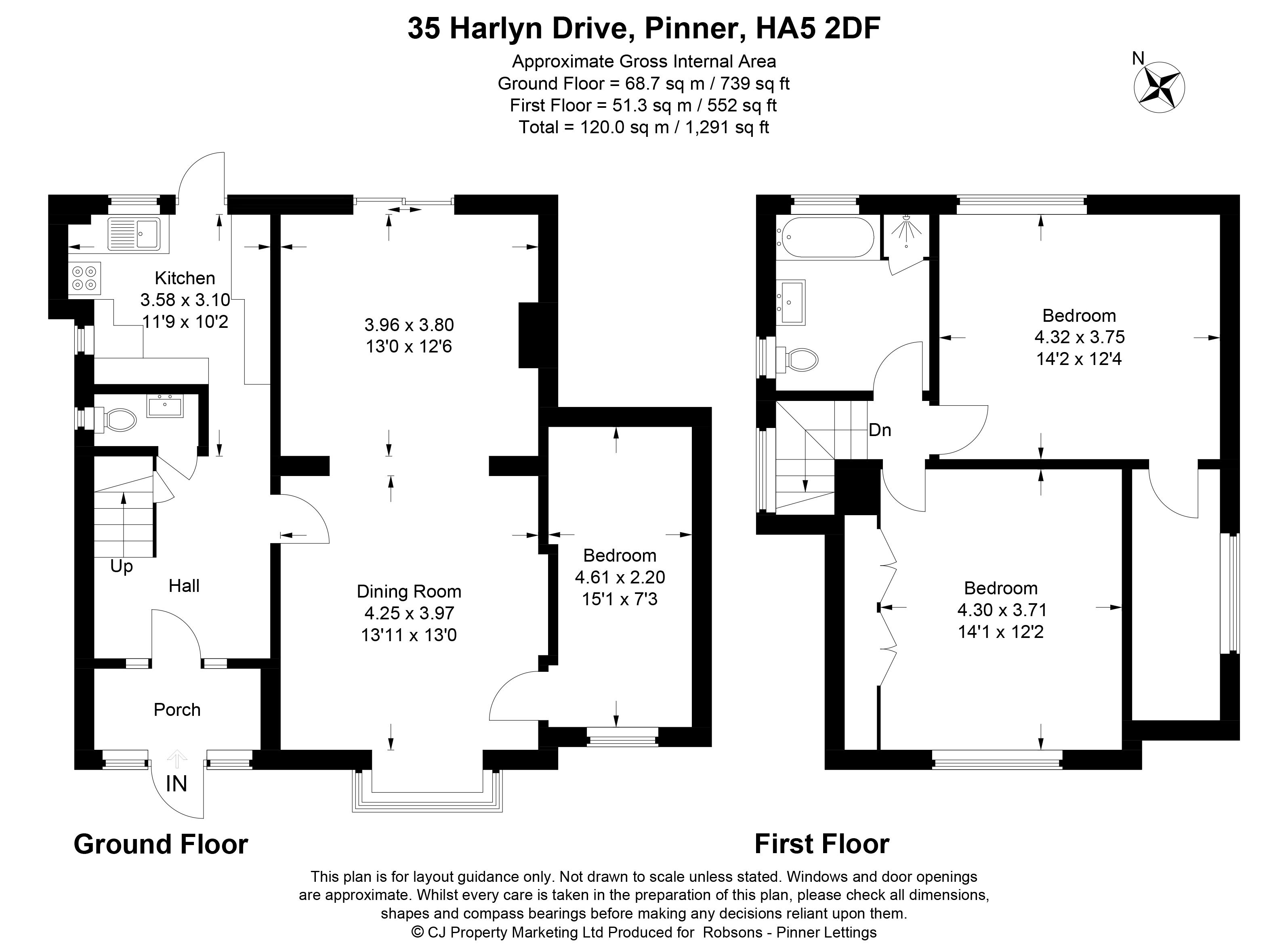 35, Harlyn Drive, Pinner floorplan