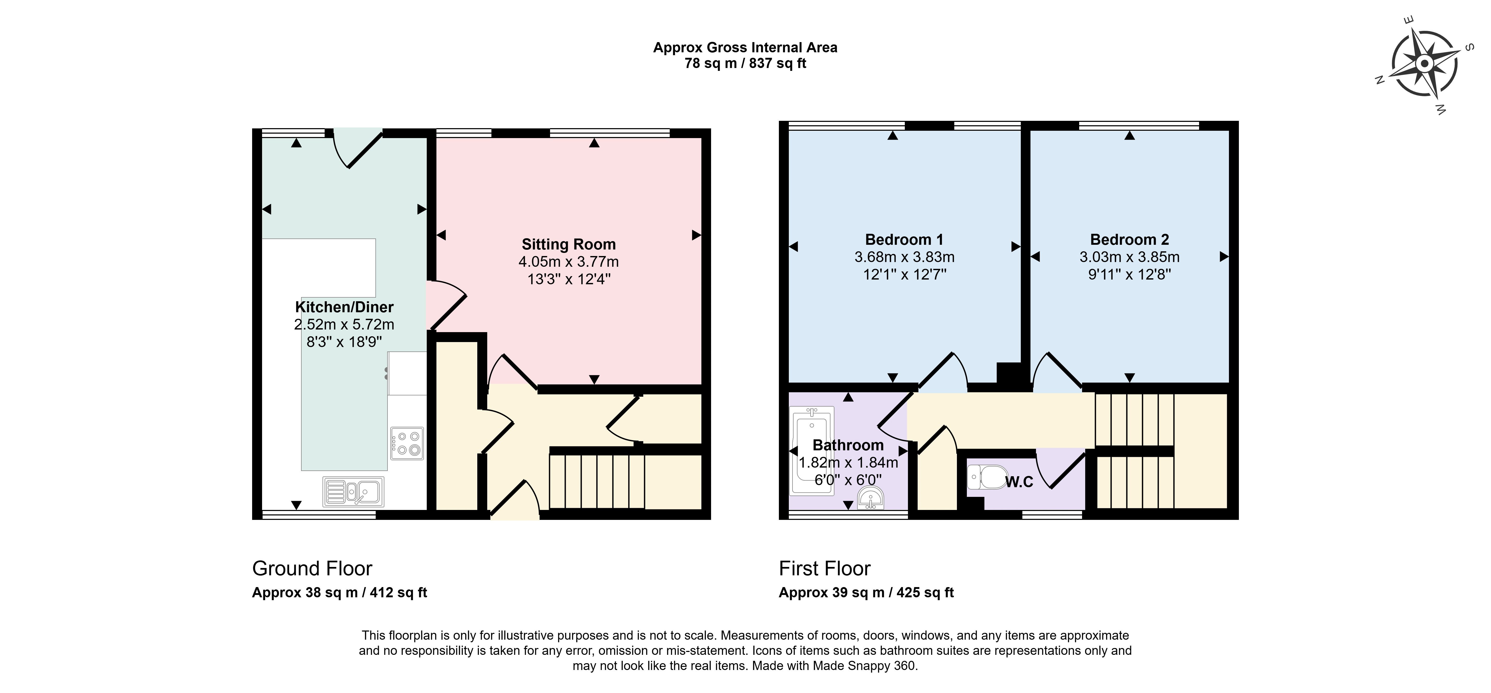 86, Meare Road, Bath floorplan