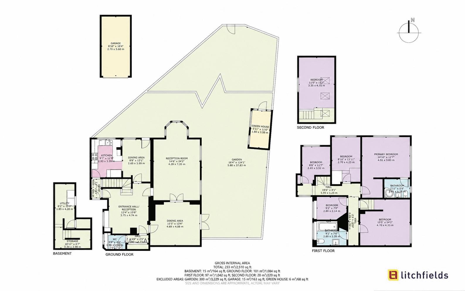 Wildwood Cottage, 12b Wildwood Road, Hampstead Garden Suburb floorplan