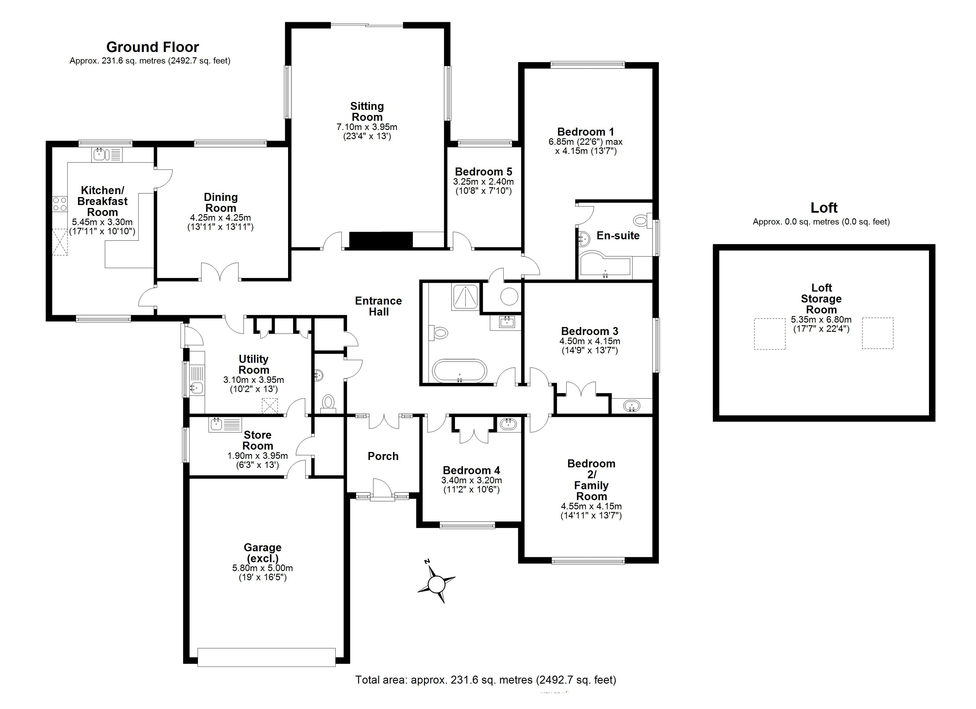 5 Bedrooms Detached bungalow for sale in New Road, Haslingfield, Cambridge CB23