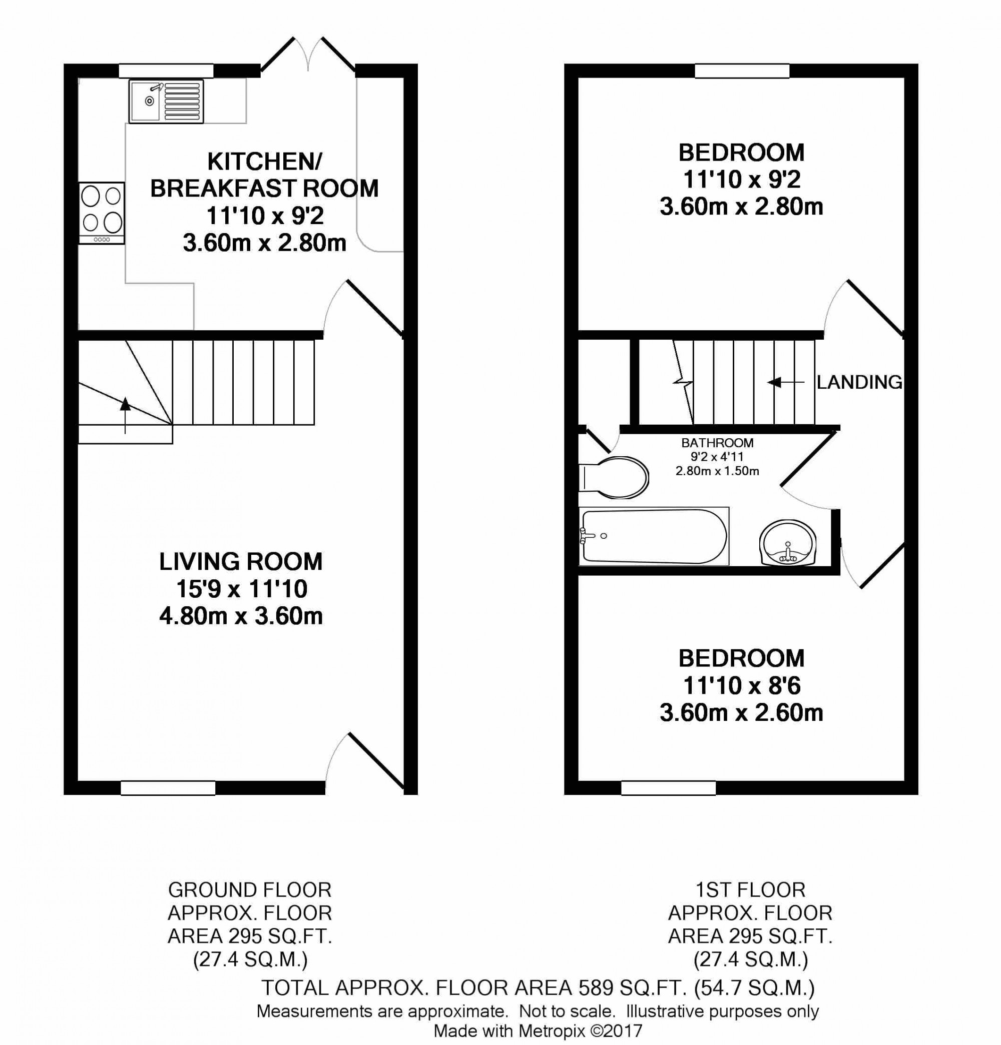 2 Bedrooms Terraced house to rent in Gables Close, Lee SE12