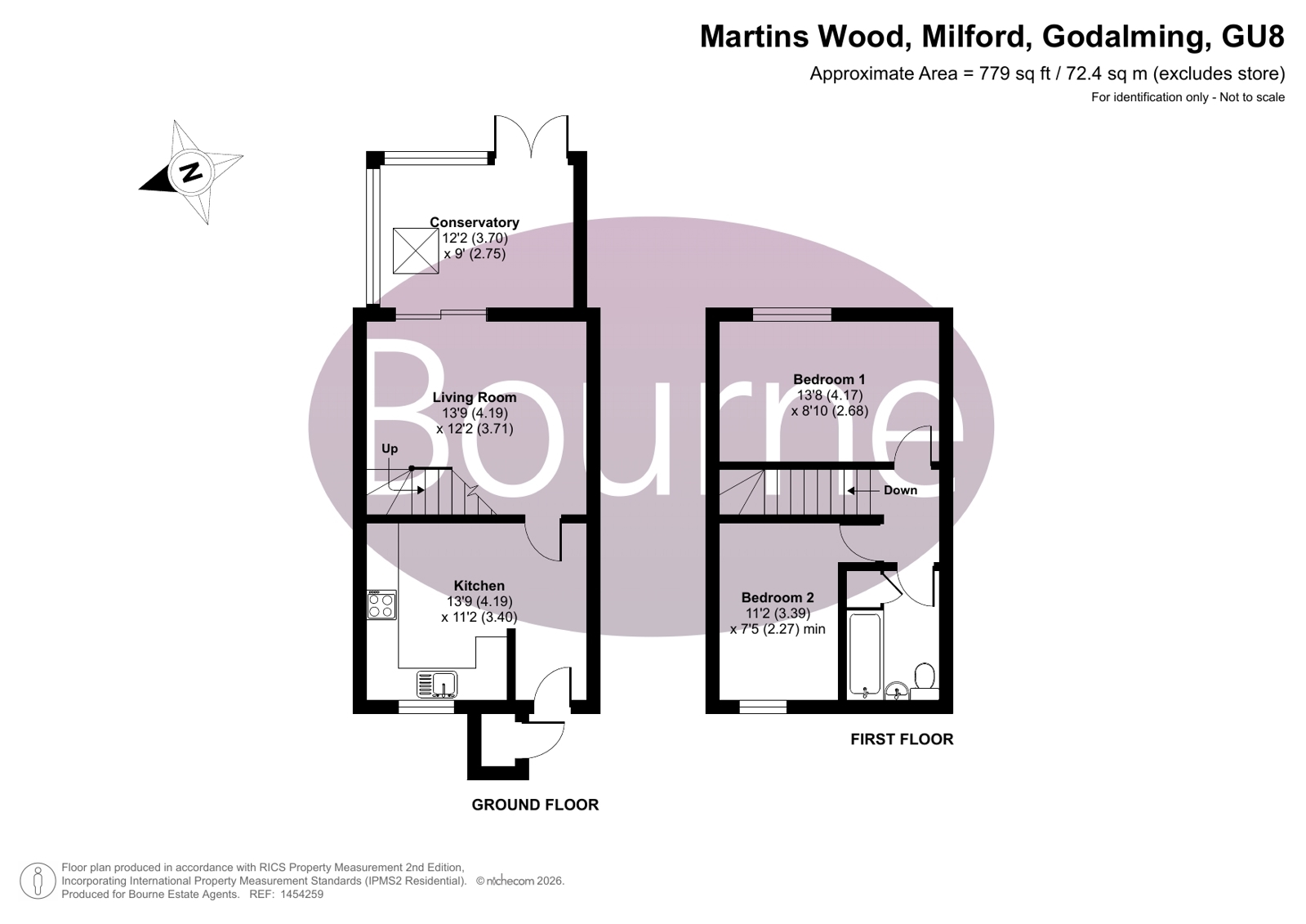 52, Martins Wood, Godalming floorplan