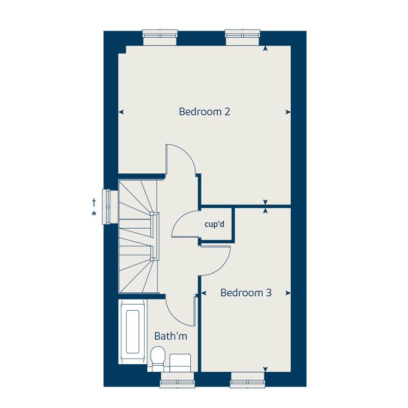 "Caddington" at Manorville Road, Hemel Hempstead HP3, 3 bedroom end
