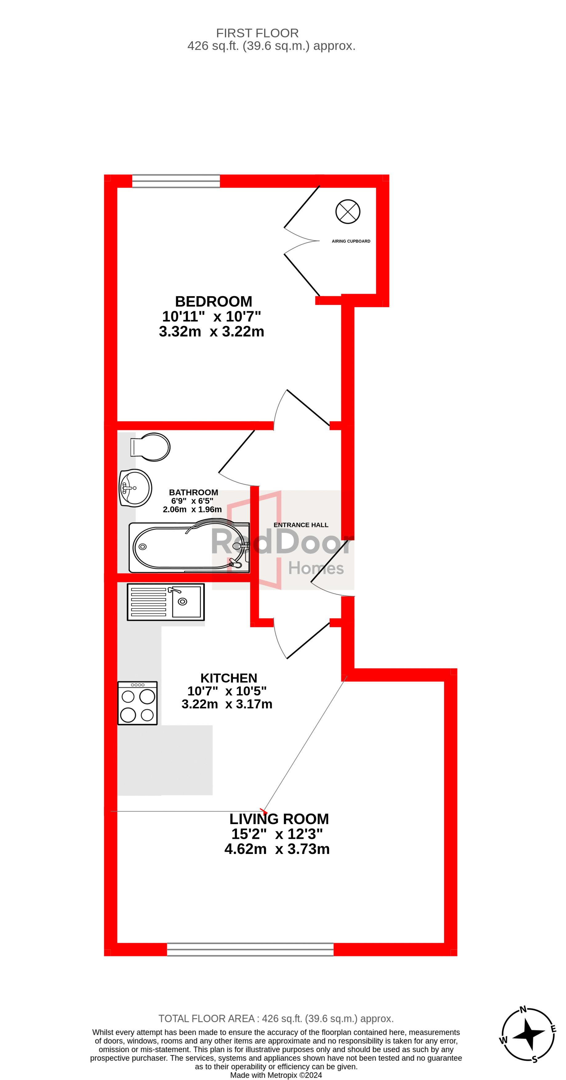 Flat 3, Tidewater House, 33a, Canterbury Road, Sittingbourne floorplan