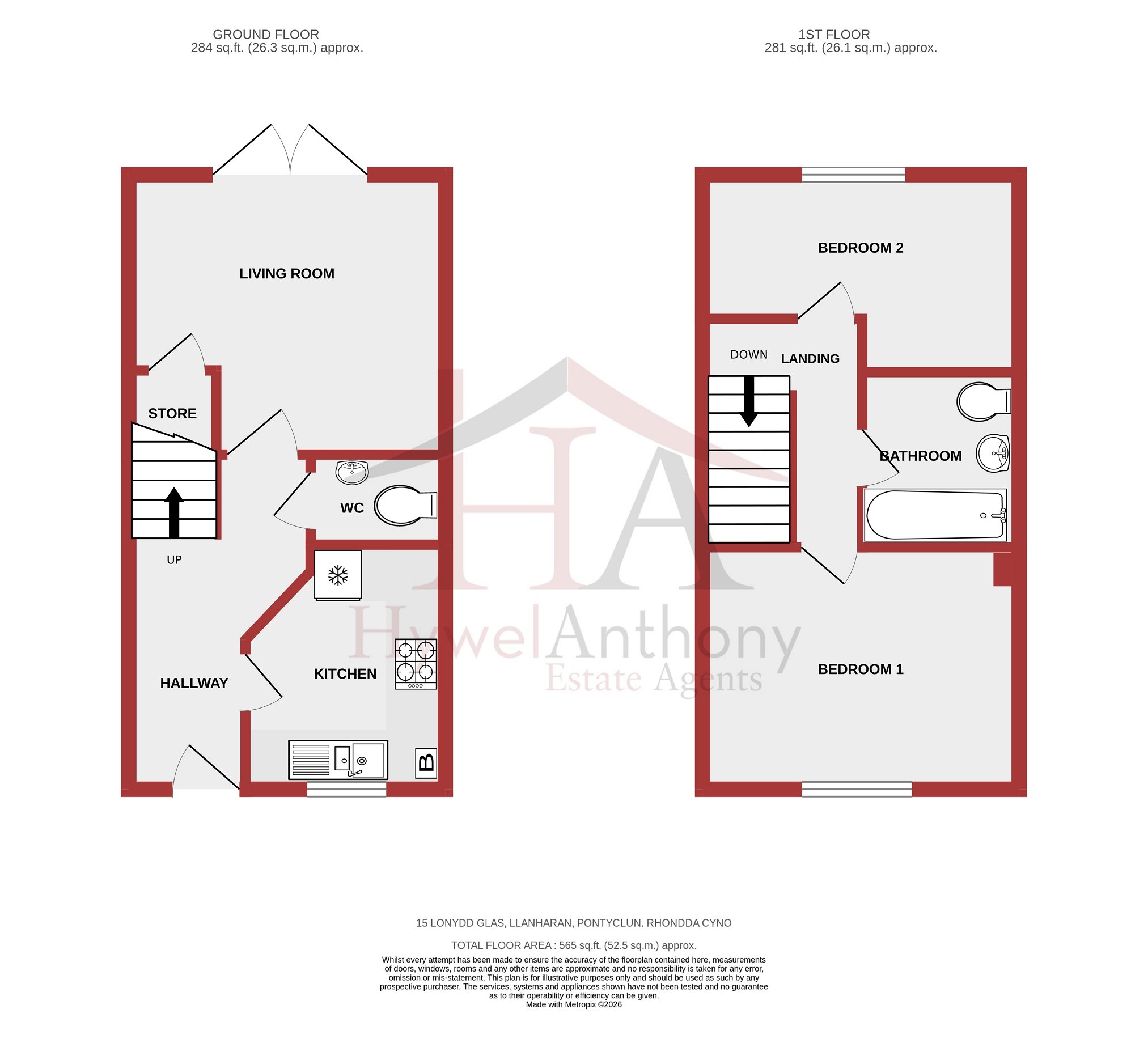 Lonydd Glas, Pontyclun floorplan