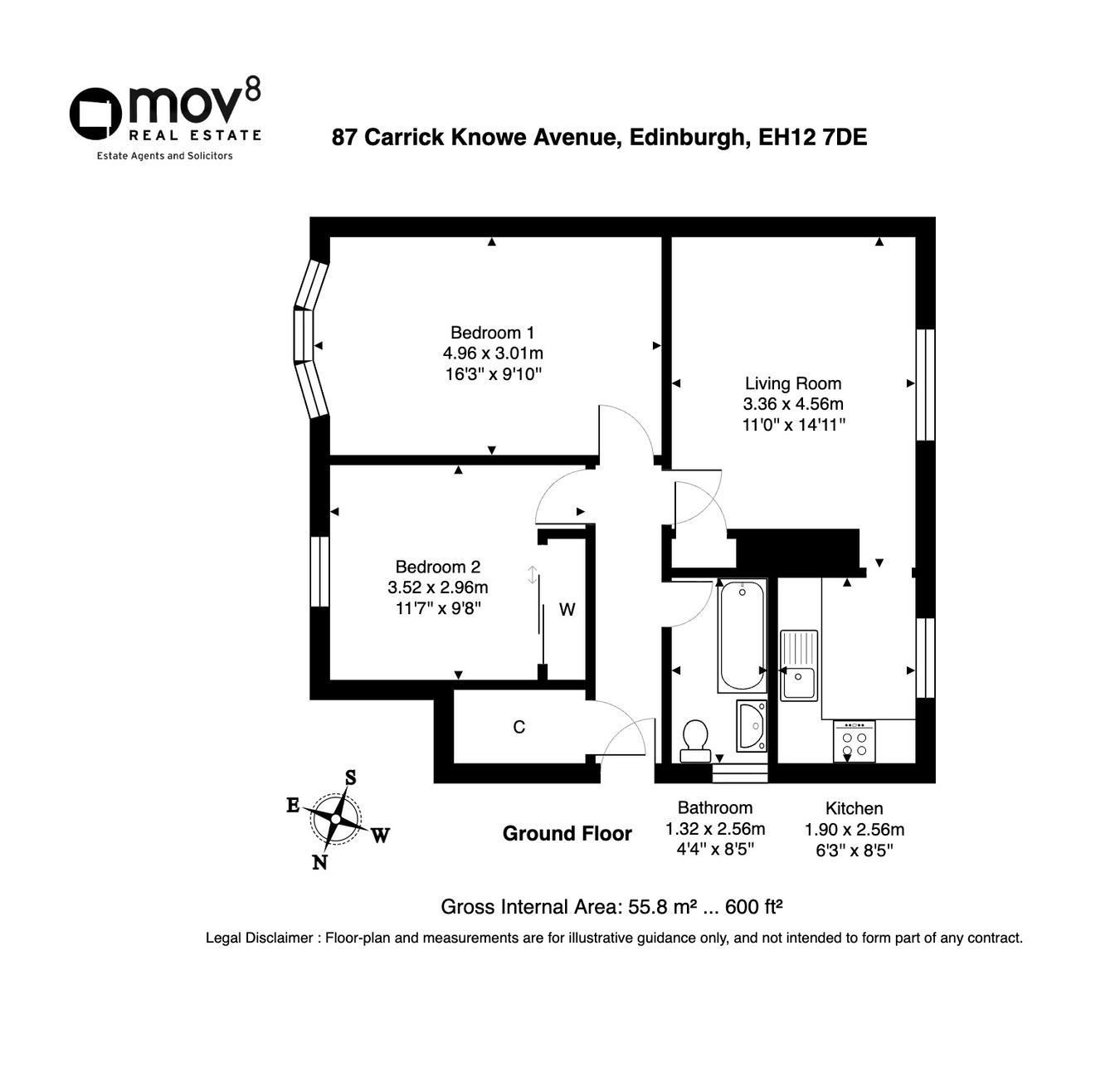 87, Carrick Knowe Avenue, Edinburgh floorplan