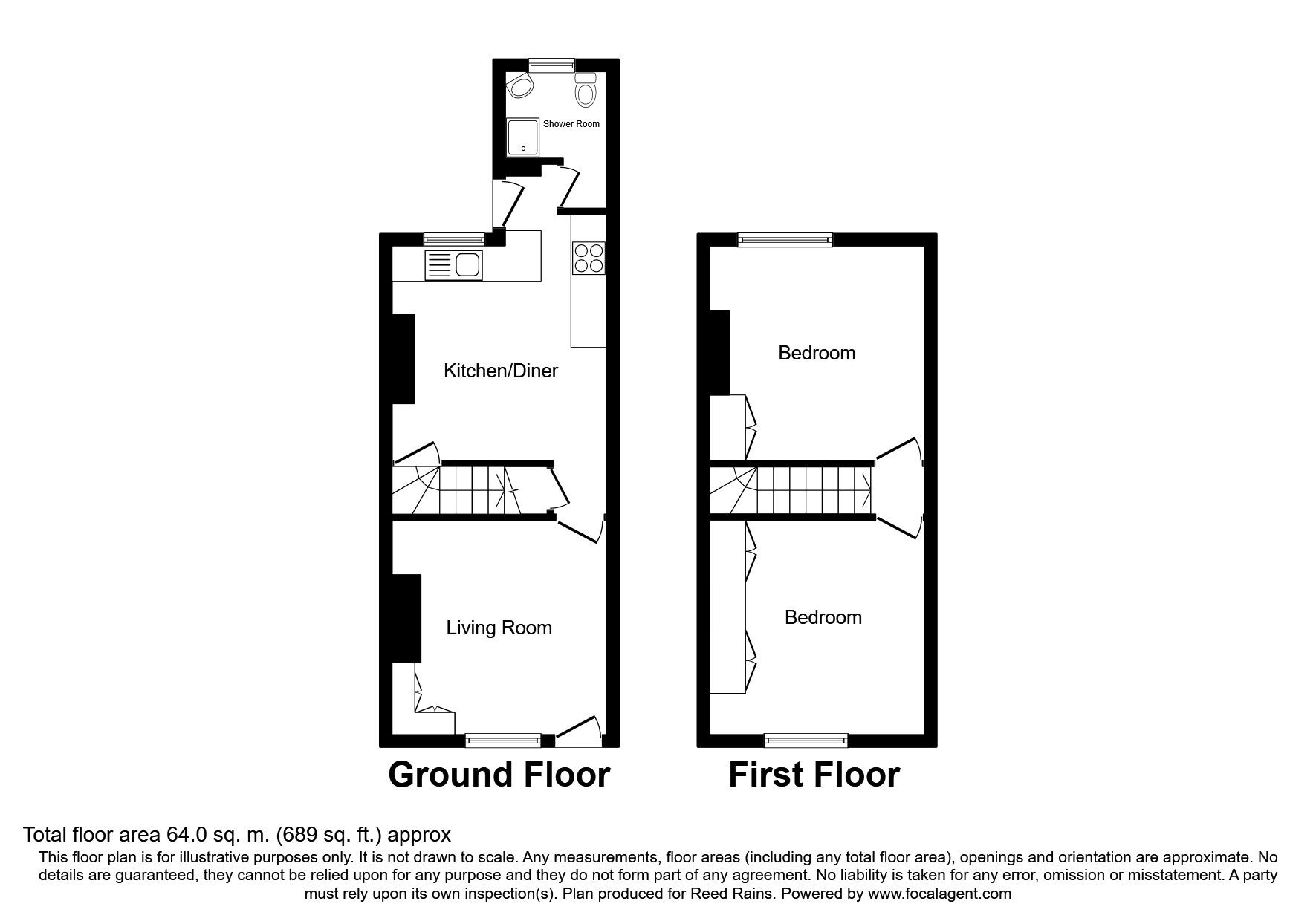 2 Bedrooms Terraced house for sale in Brooks Avenue, Hazel Grove, Stockport SK7