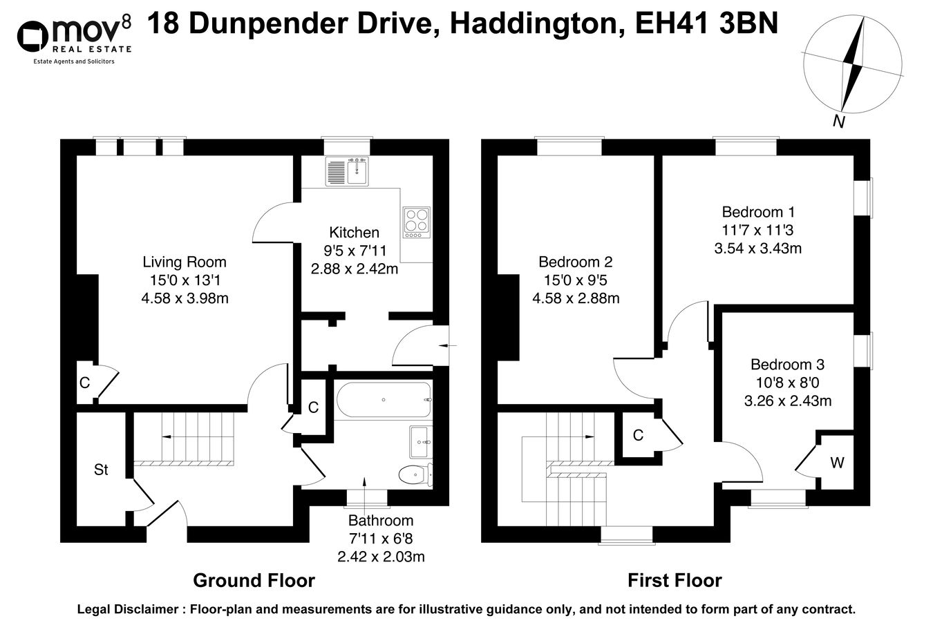 18, Dunpender Drive, Haddington floorplan