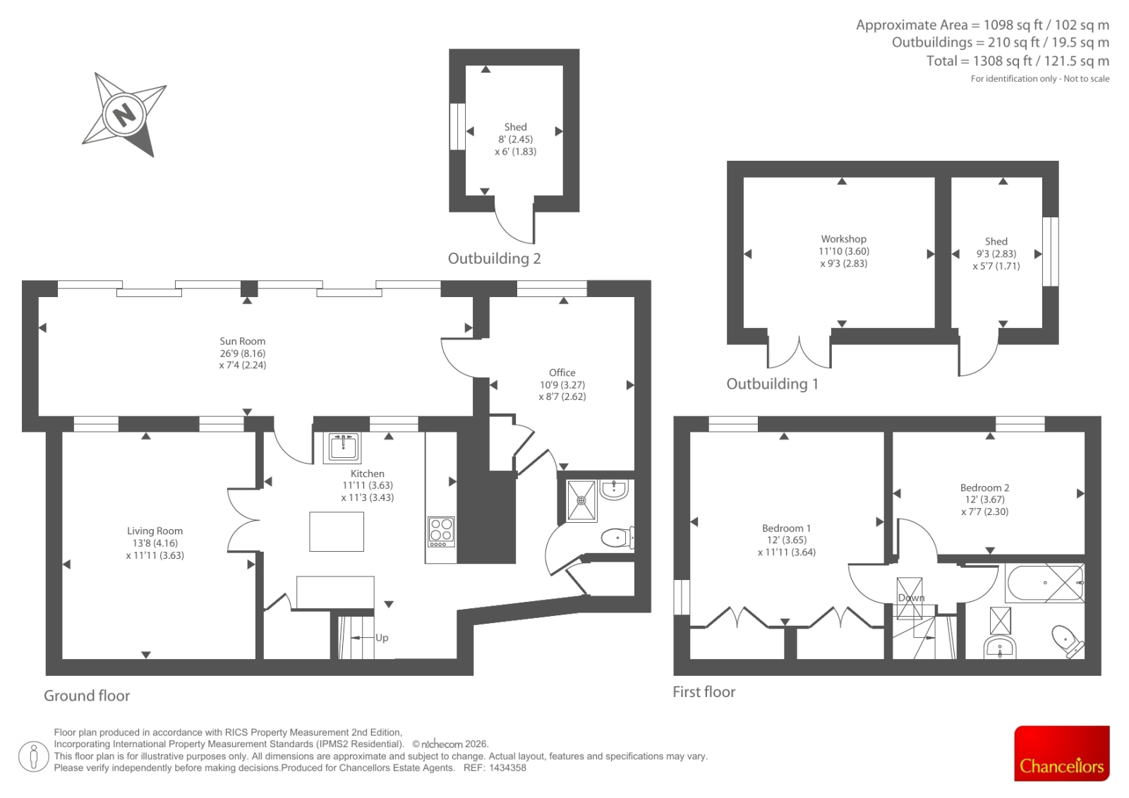3 NEWTON ROW, Newton Row, Kington, Kington floorplan