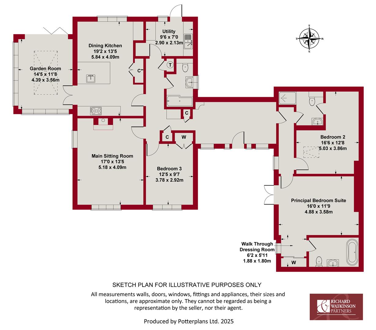 Hollies Farm, The Posts, Cropwell Butler floorplan