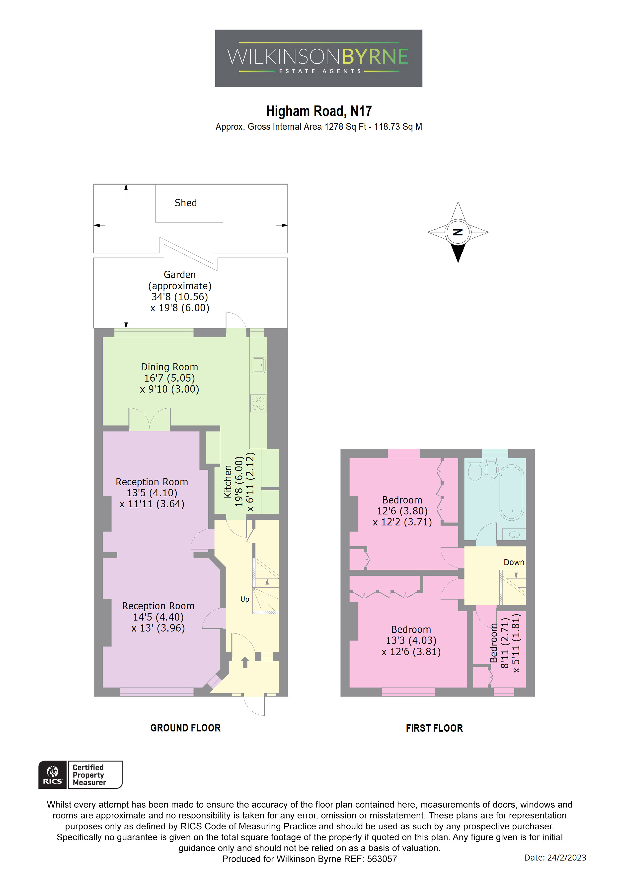 Higham Road, London N17, 3 bedroom terraced house for sale 64086535