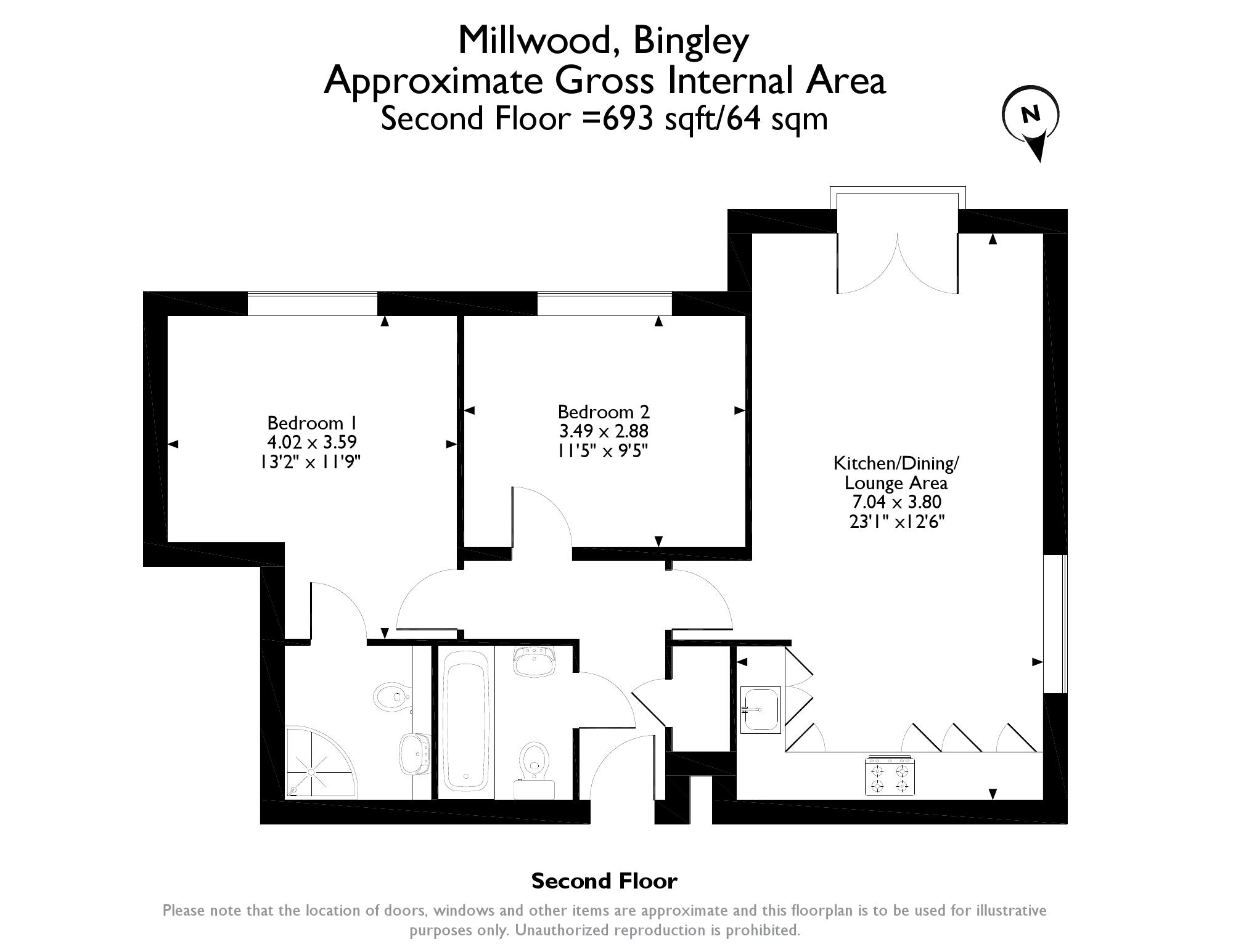 2 Bedrooms Flat for sale in Sycamore Avenue, Bingley BD16