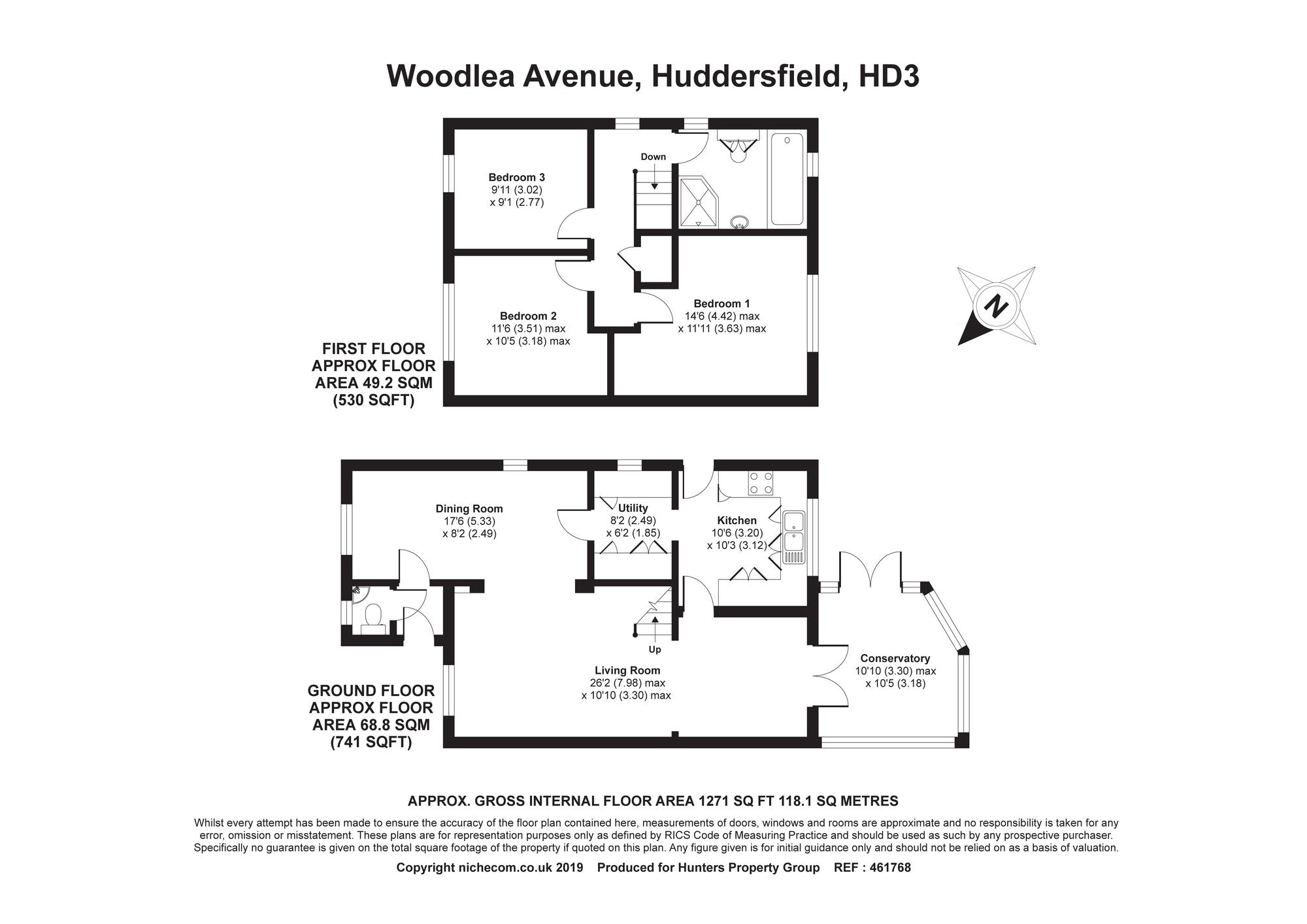 3 Bedrooms Detached house for sale in Woodlea Avenue, Huddersfield HD3