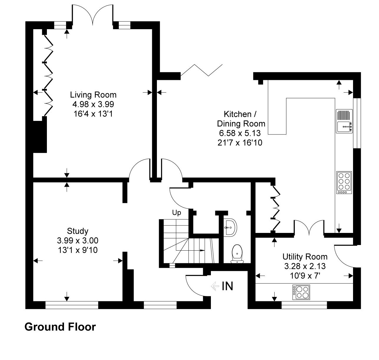 Channel View Road, Woodingdean, East Sussex BN2, 4 bedroom detached