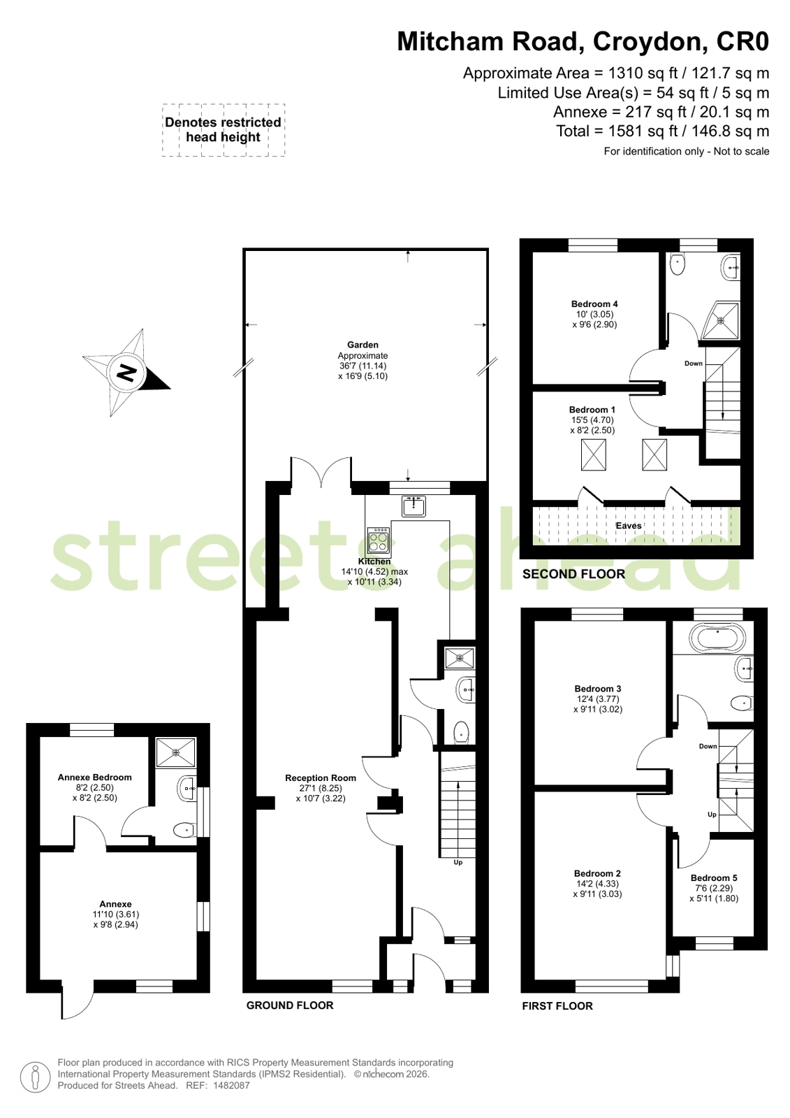 605, Mitcham Road, Croydon floorplan