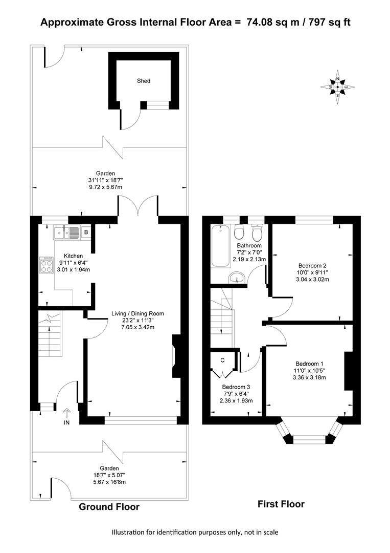 17, Stockton Road, London floorplan