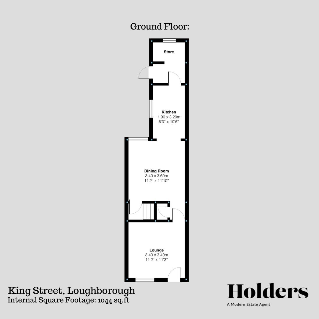 134, King Street, Loughborough floorplan