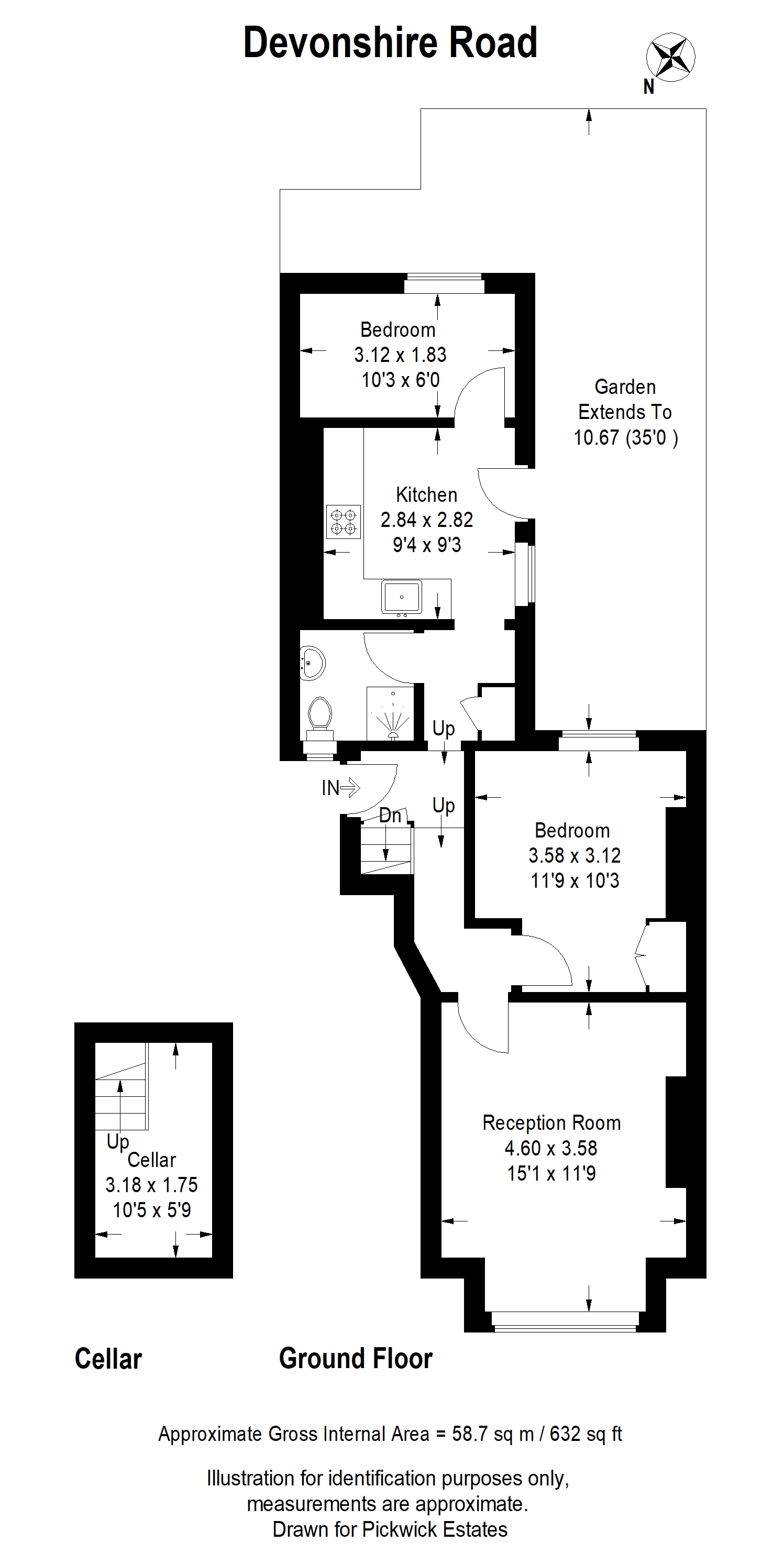 214a, Devonshire Road, London floorplan