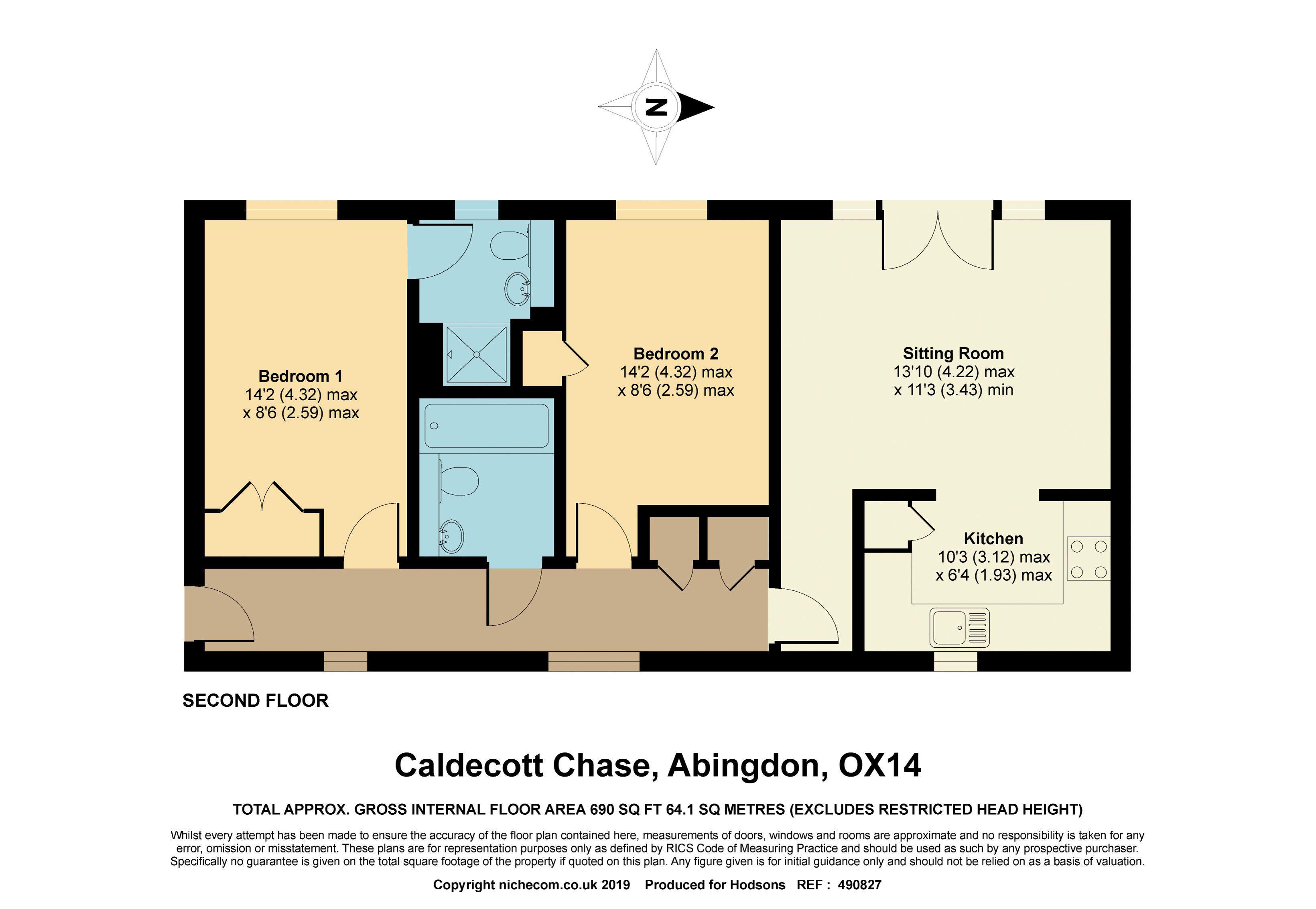 2 Bedrooms Flat for sale in Caldecott Chase, Abingdon OX14