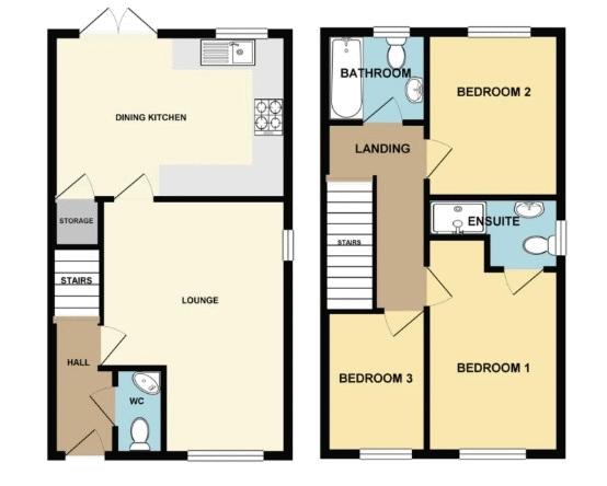 15, Dovecote Drive, Nuneaton floorplan