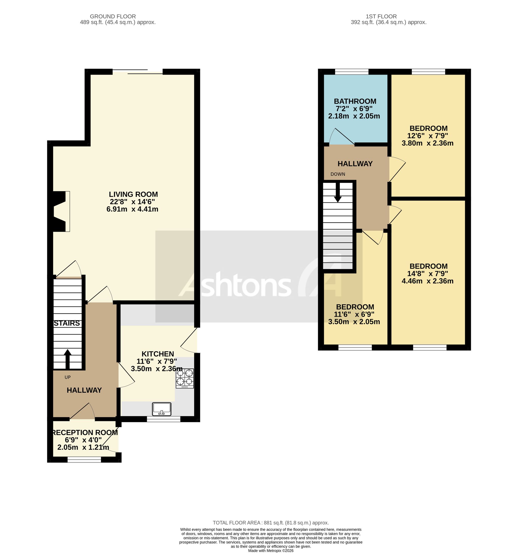 29 Hawkshead Road, Warrington floorplan
