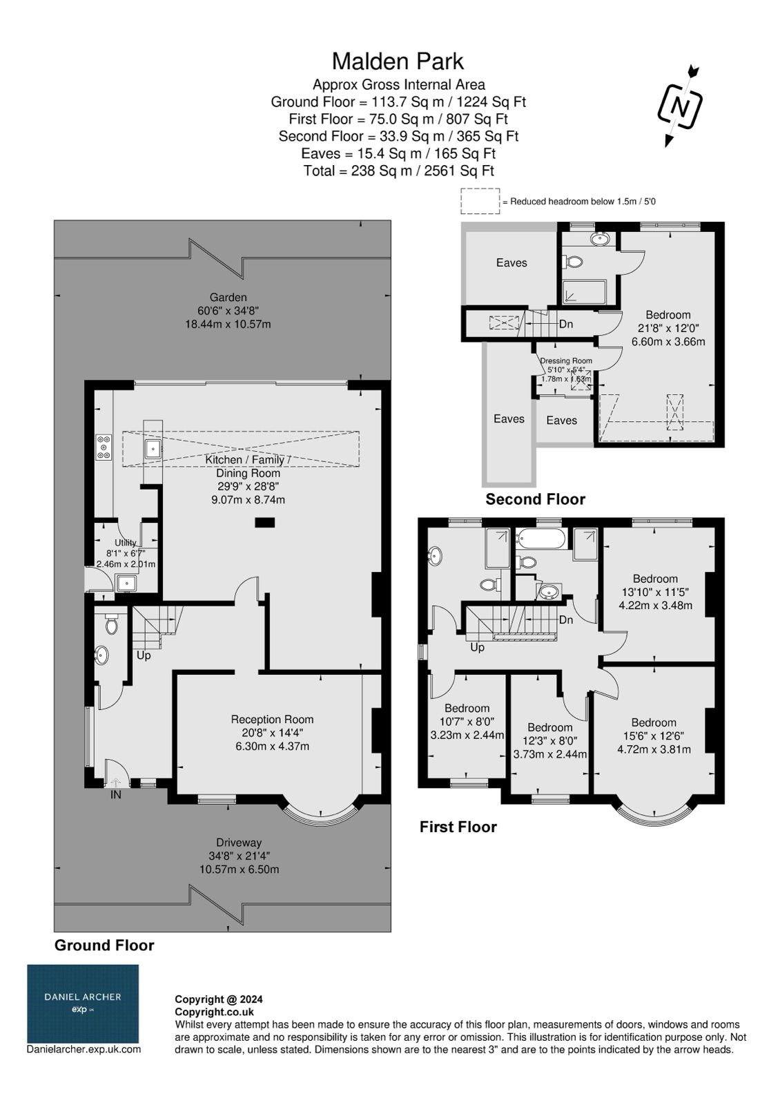 13, Malden Park, New Malden floorplan