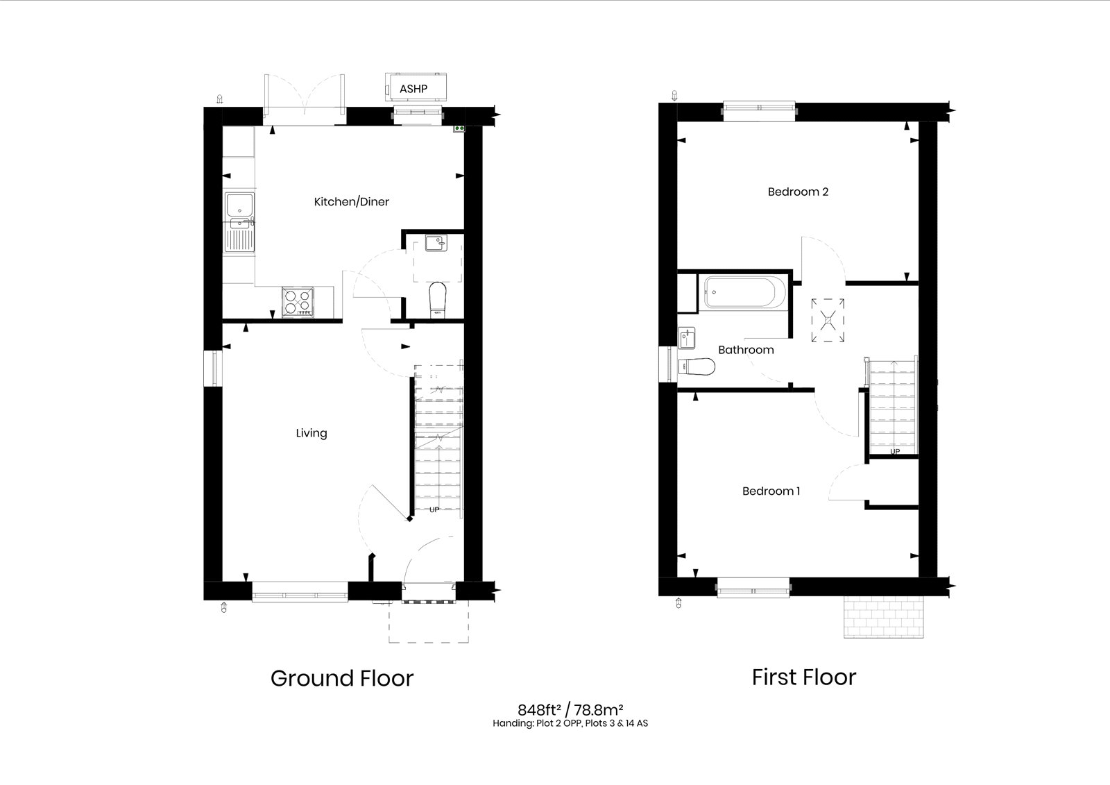 Plot 2, Neroche Meadows, Ilminster floorplan