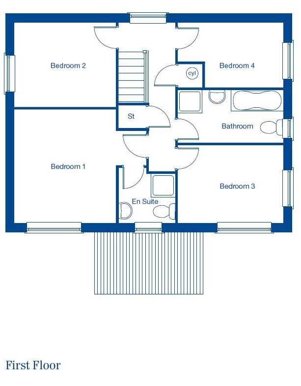 4 Bedrooms Detached house for sale in The Holcombe The Willows, Blackpool FY4