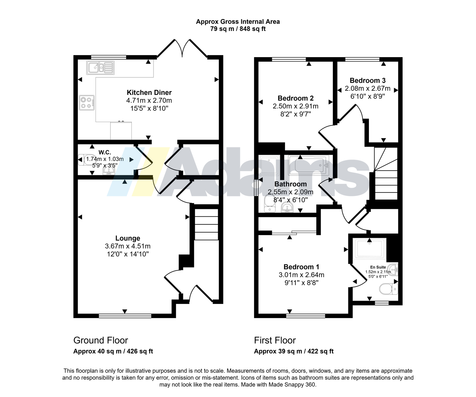 3, Abbotsley Road, Runcorn floorplan