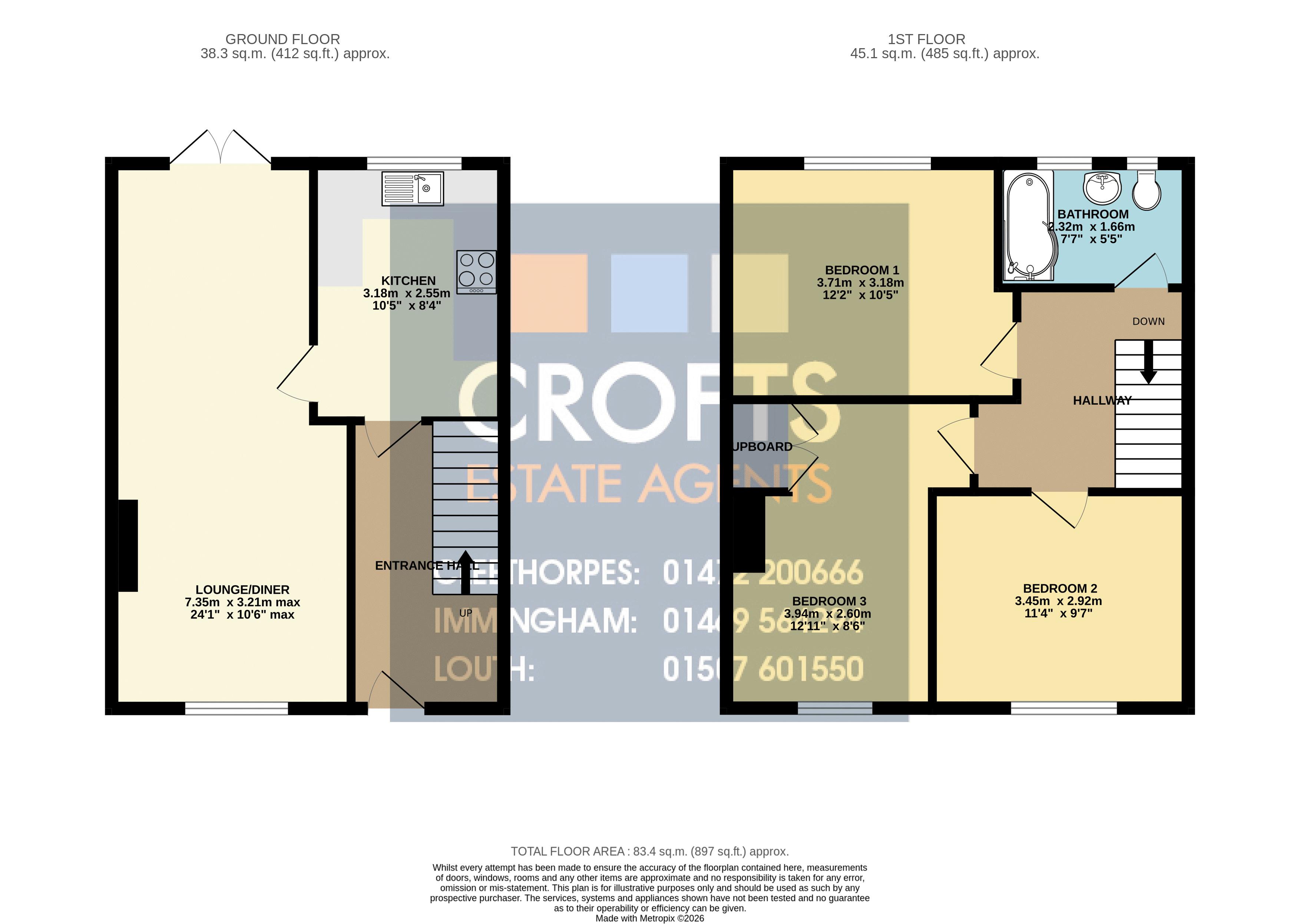 107, Edge Avenue, Grimsby floorplan