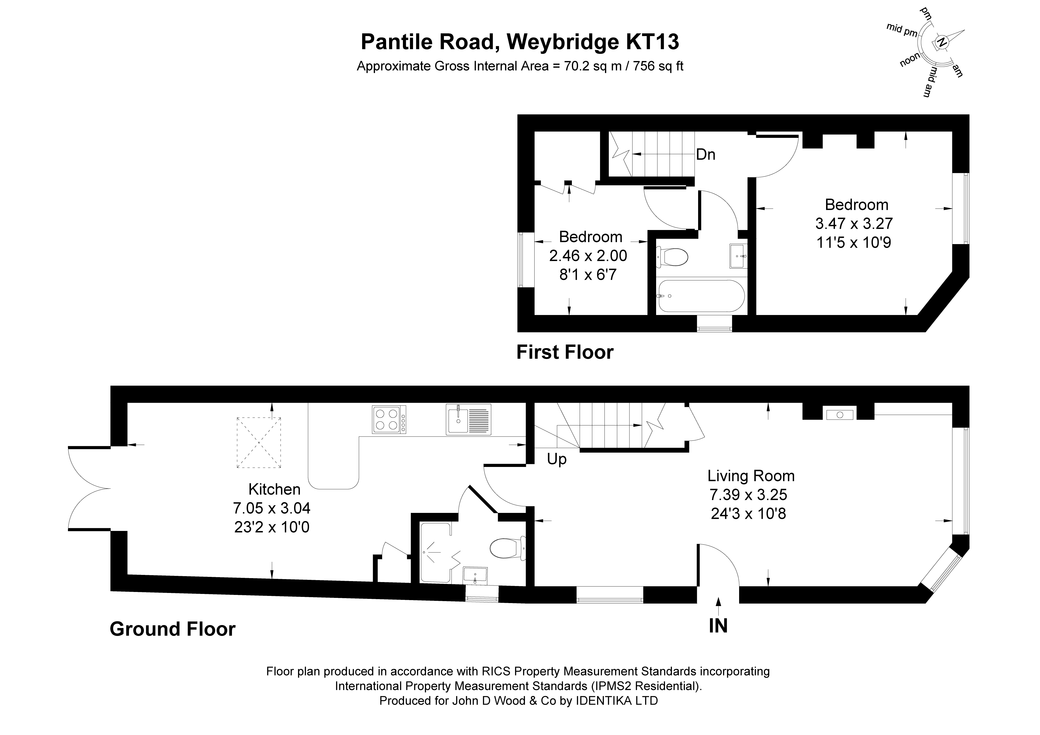 2, Pantile Road, Weybridge floorplan