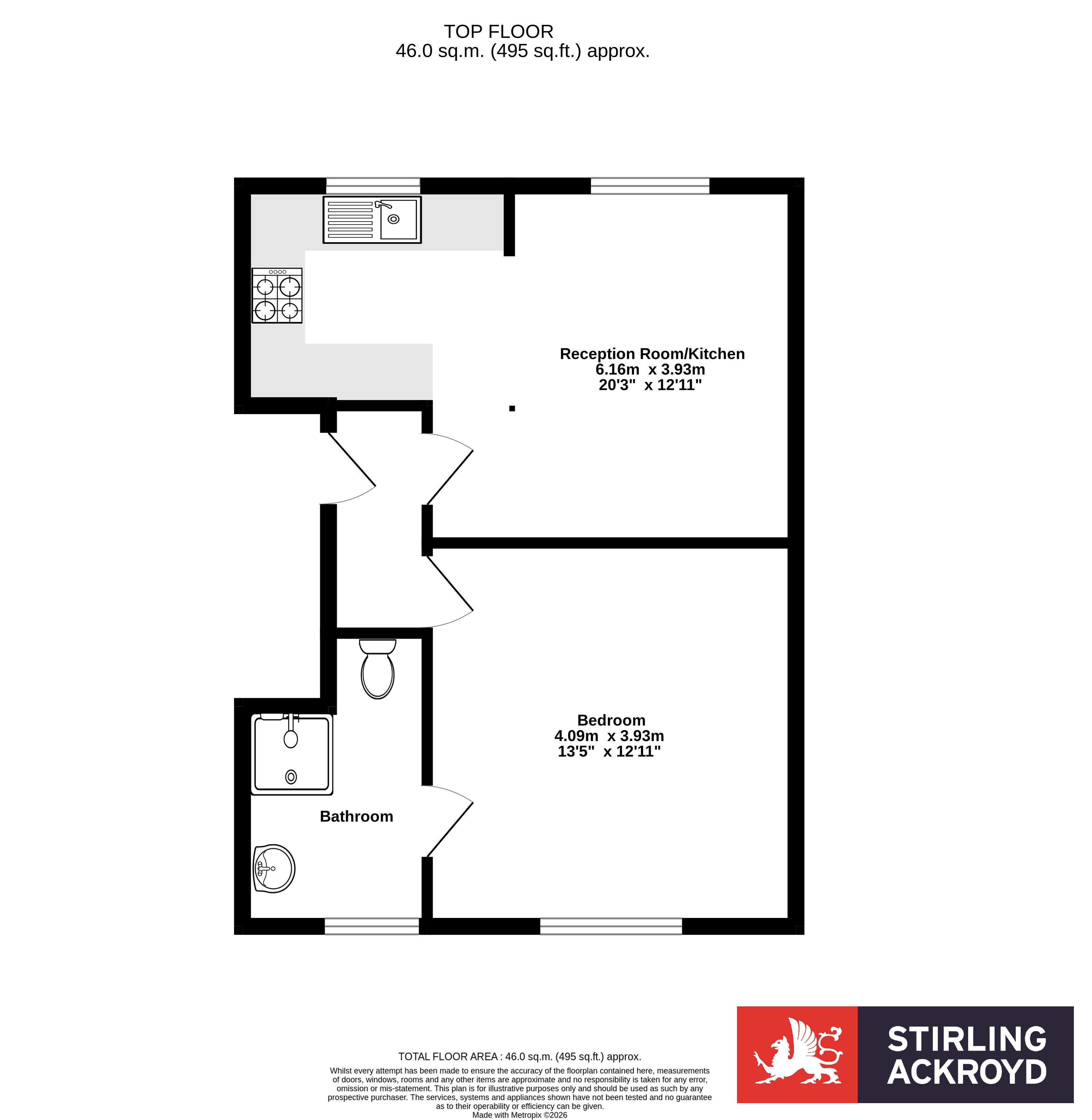 Flat 5, Rosewood,, Kingfield Road, Surrey floorplan