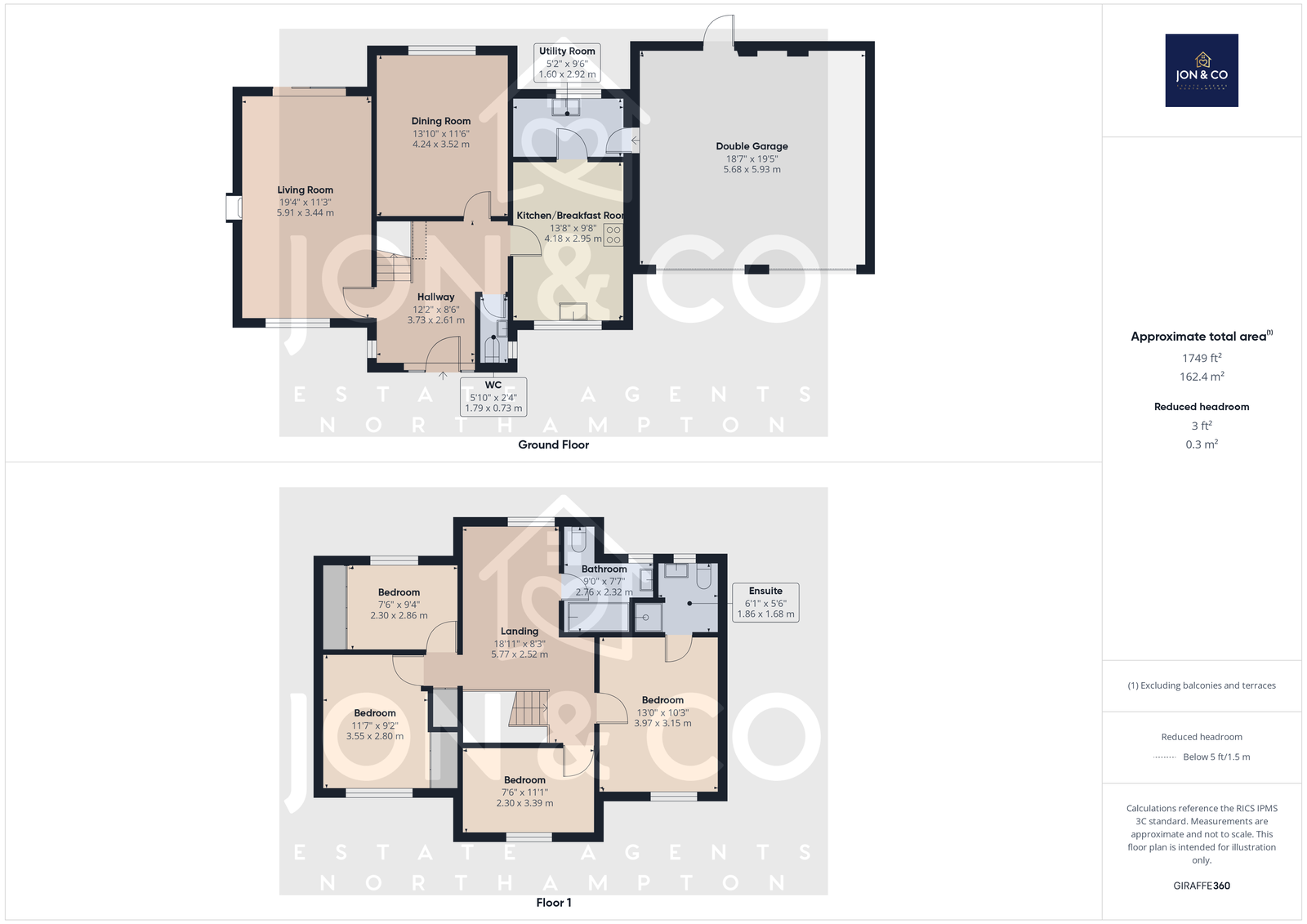 12, Huntsmead, Northampton floorplan