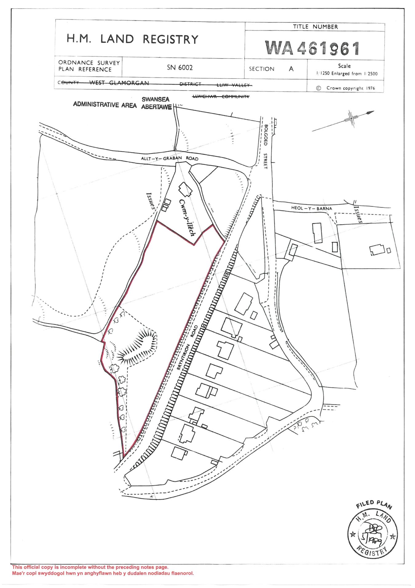Land off Bryntirion Road, Pontlliw, Swansea floorplan
