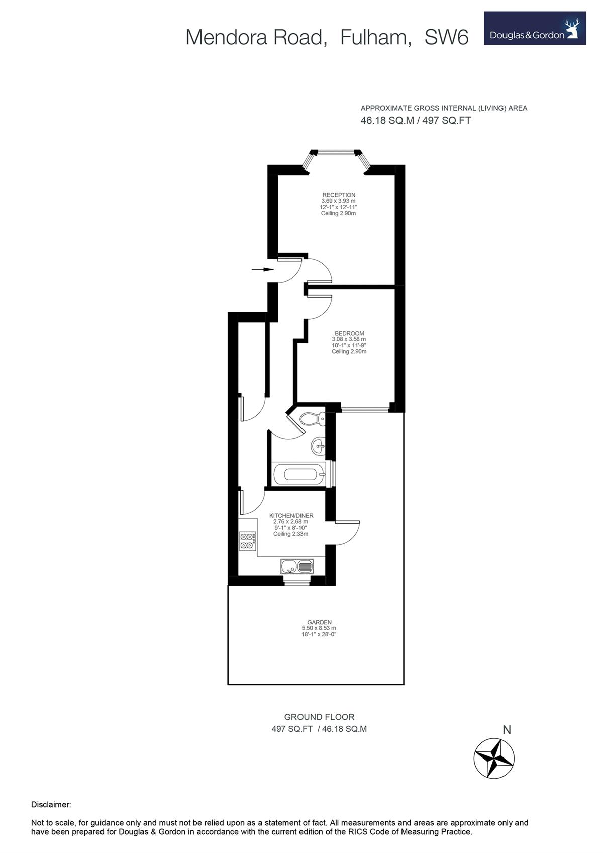 1 Bedrooms Flat to rent in Mendora Road, London SW6