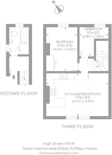 1 Bedrooms Flat to rent in High Street Wimbledon, London SW19