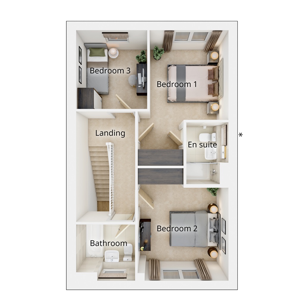 The Keeford - Plot 33, Springhill Gardens, Springfield Road, Barrhead floorplan