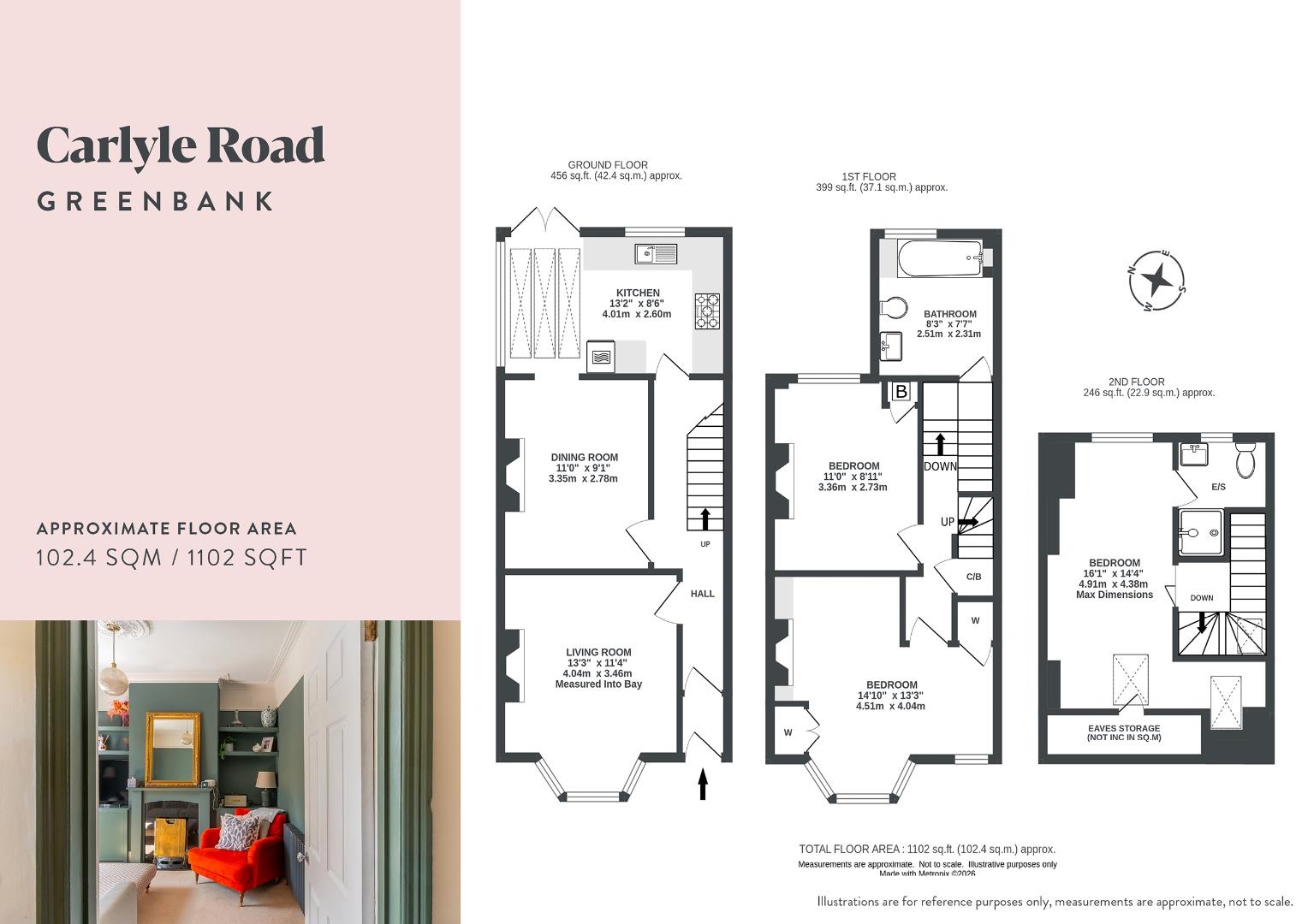 3, Carlyle Road, Bristol floorplan