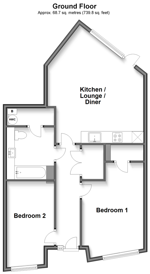 Otter Drive, Carshalton, Surrey SM5, 2 bedroom for sale