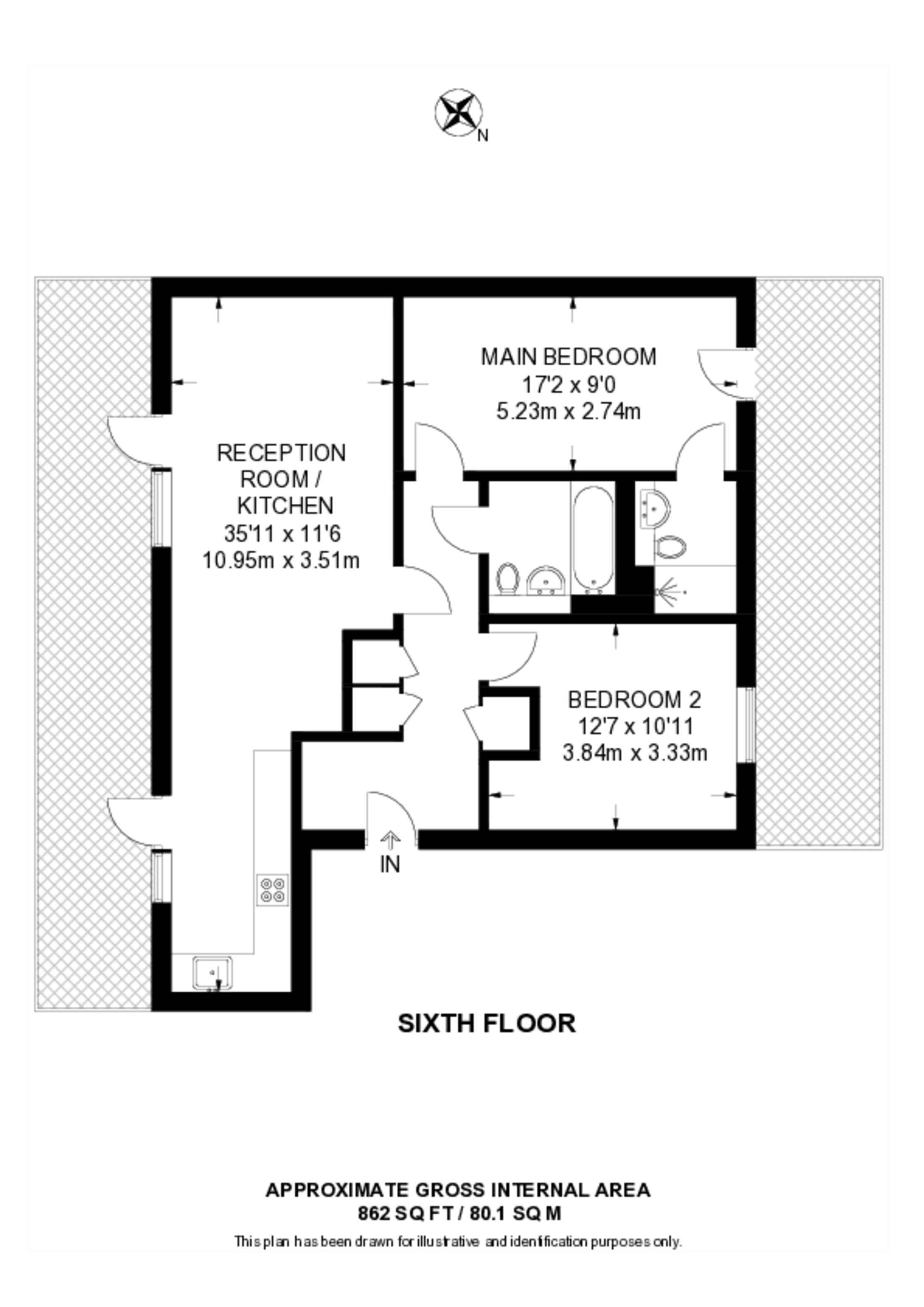 St Pier Court, 6 Thunderer Street, E13, Upton Park floorplan