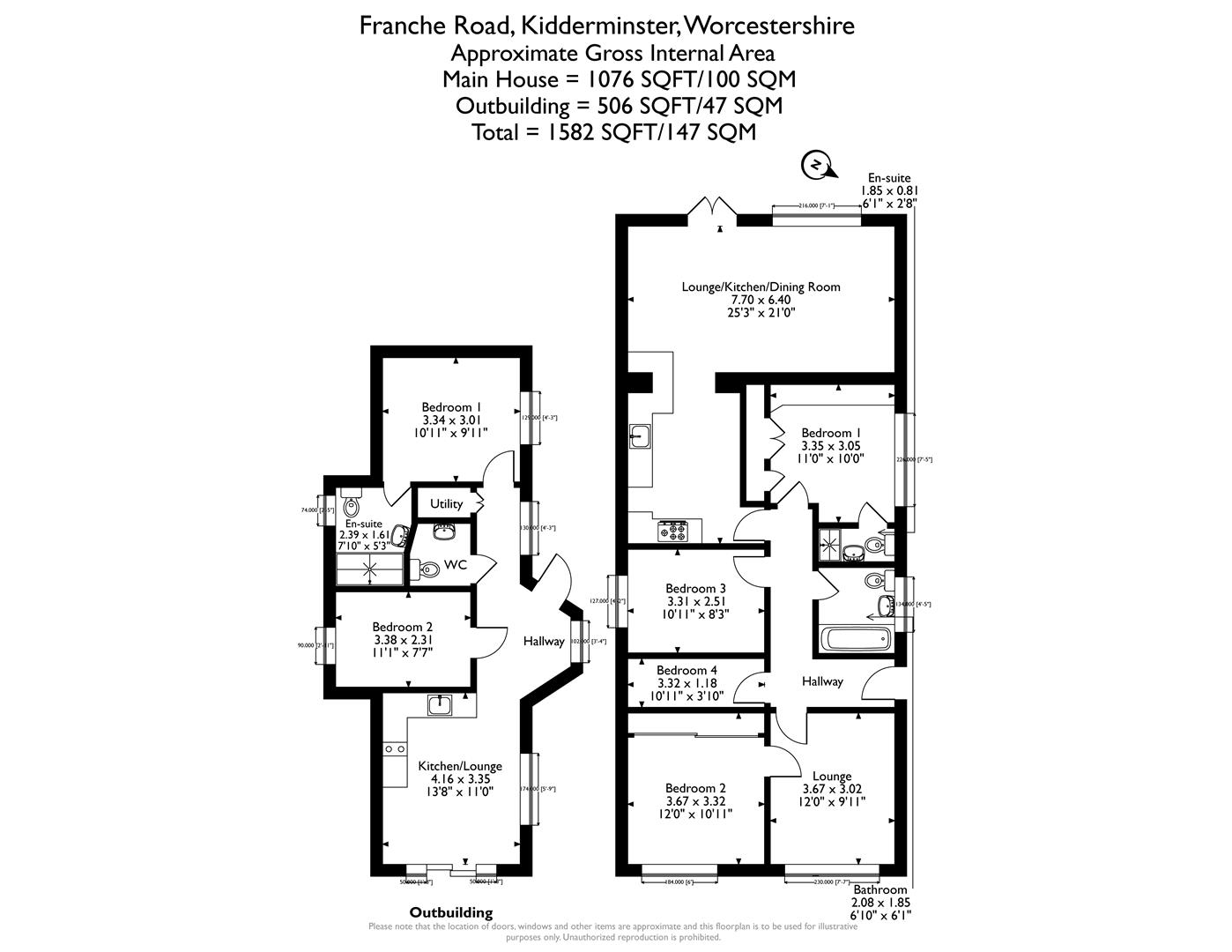 91, Franche Road, Kidderminster floorplan