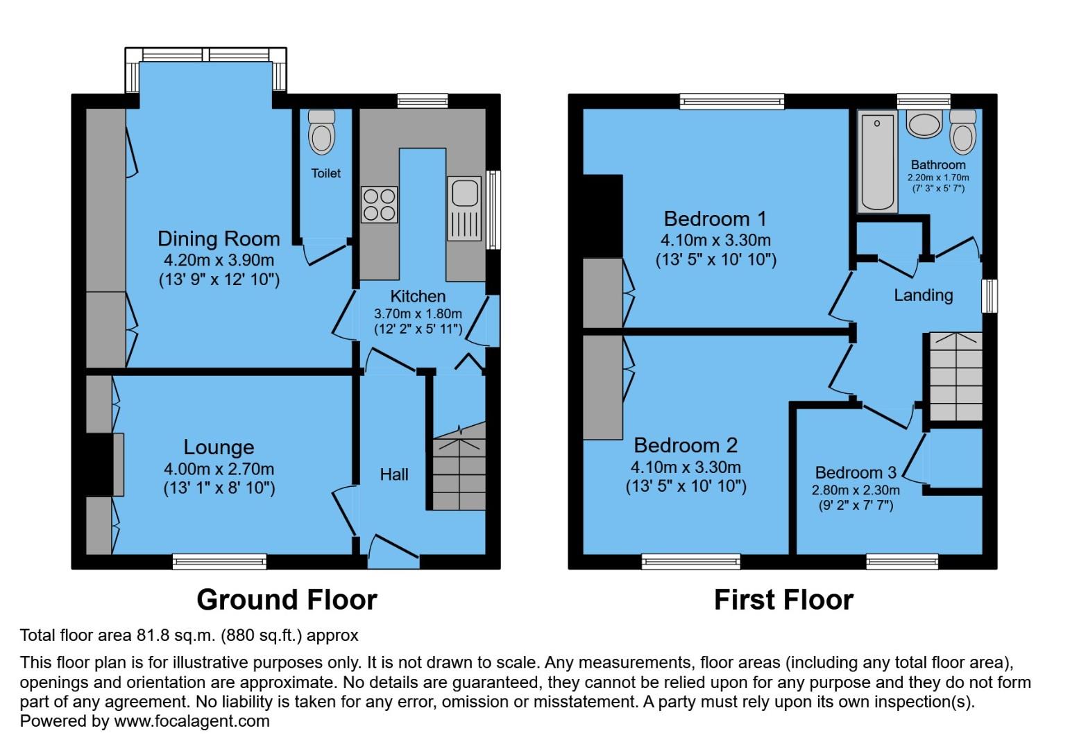 26, Brooks Road, Chesterfield floorplan
