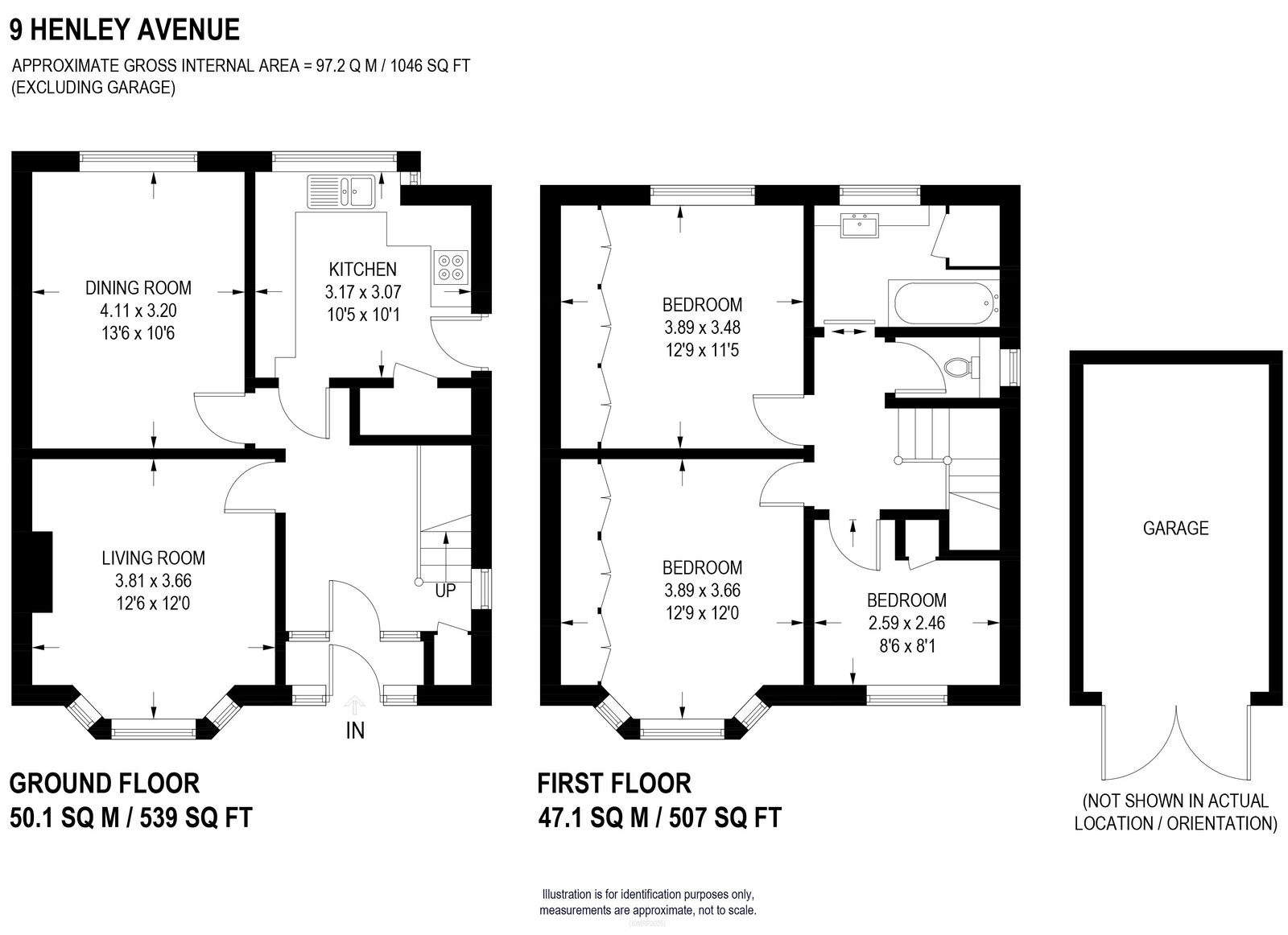 9, Henley Avenue, Sheffield floorplan