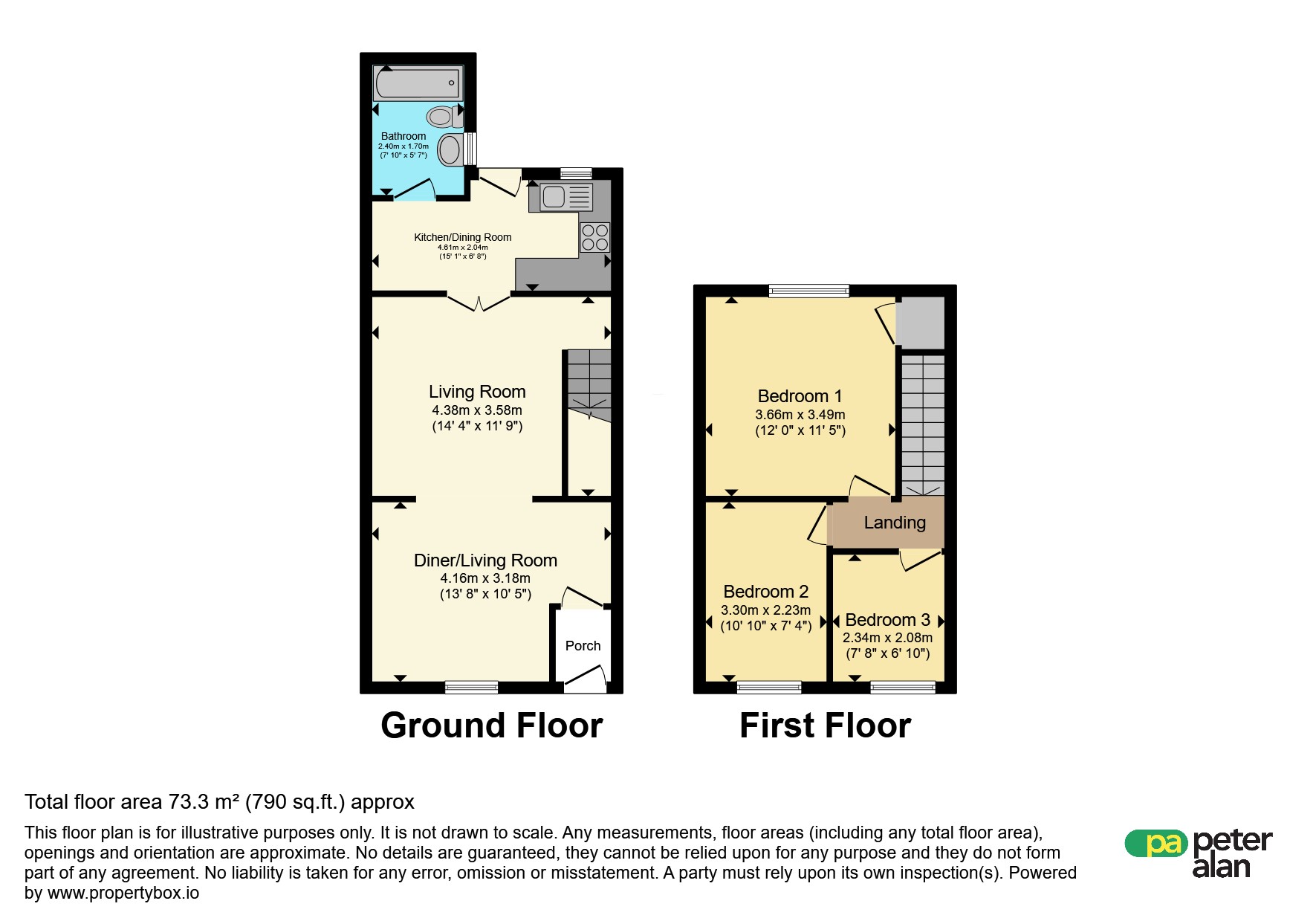 63, Whitworth Terrace, Tredegar floorplan