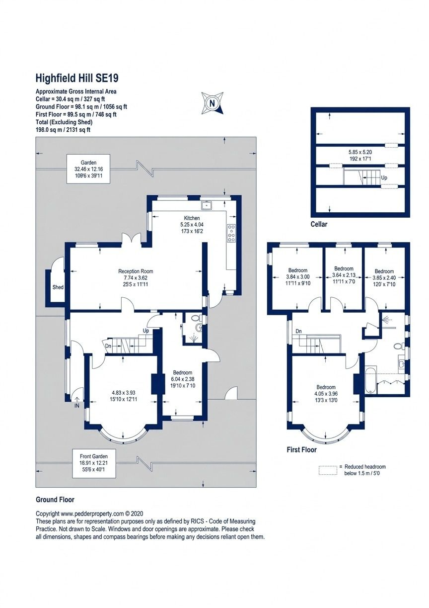 51 Highfield Hill, London floorplan
